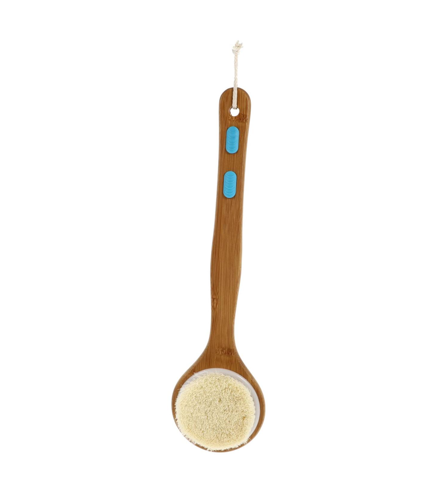 BCOATH Bamboo Handle Bath Cleaner Brush - Double-Sided Scrubber for Shower and Body Scrubbing - Buy Online on SooperMarket.com