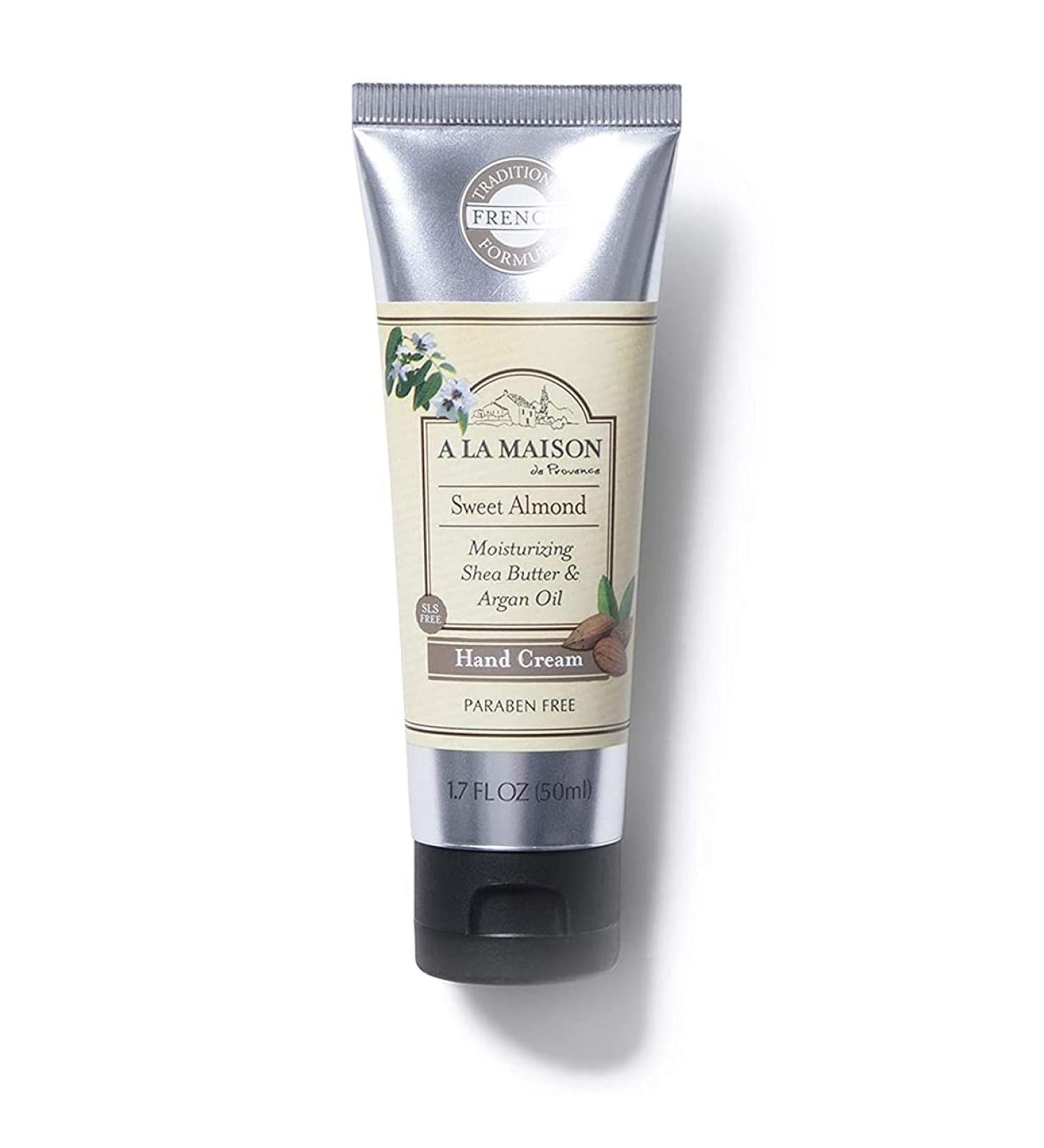 A La Maison De Provence Hand & Body Cream | Natural Argan Oil & Shea Butter Moisturizer | Paraben & Phthalate Free | Sweet Almond Scent (1.7 Oz) - Buy Online on SooperMarket.com