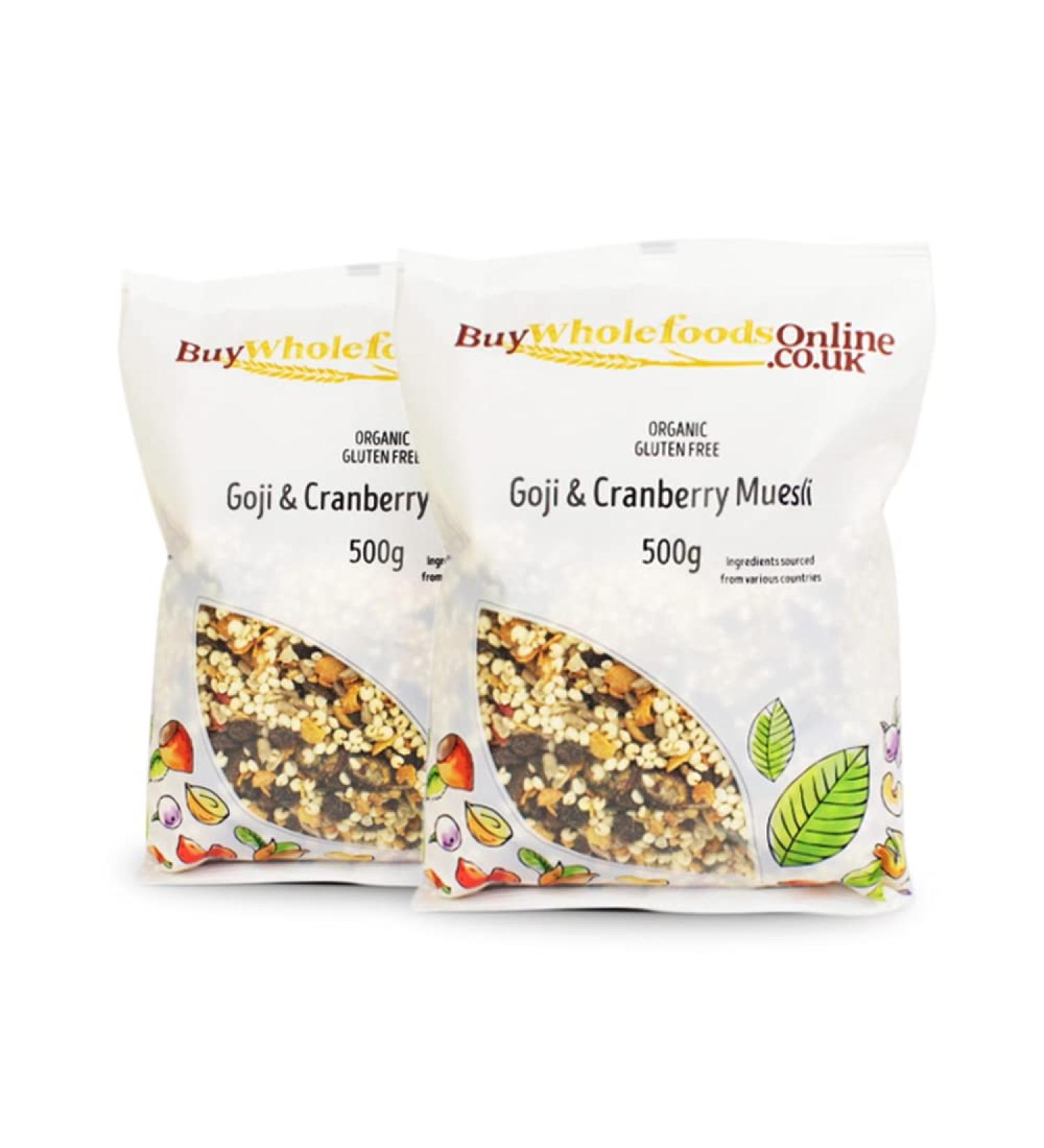 Organic Gluten Free Goji & Cranberry Muesli 1kg (BWFO)