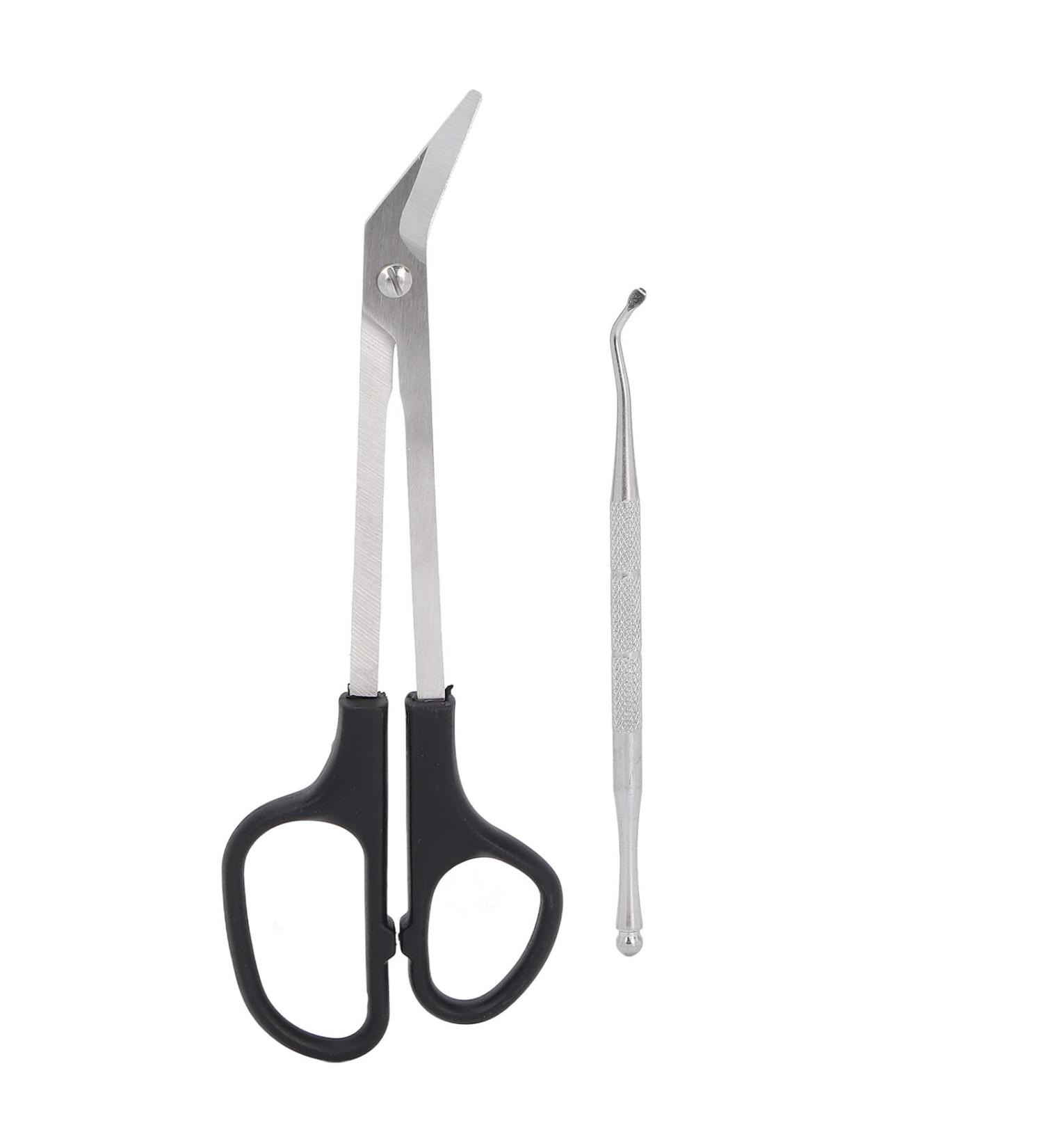 Professional Nail Scissors Long Handled Sharpp Nail Clippers Cutters Stainless Steel Manicure Scissors for Fingernail & Toenail - Buy Online on SooperMarket.com