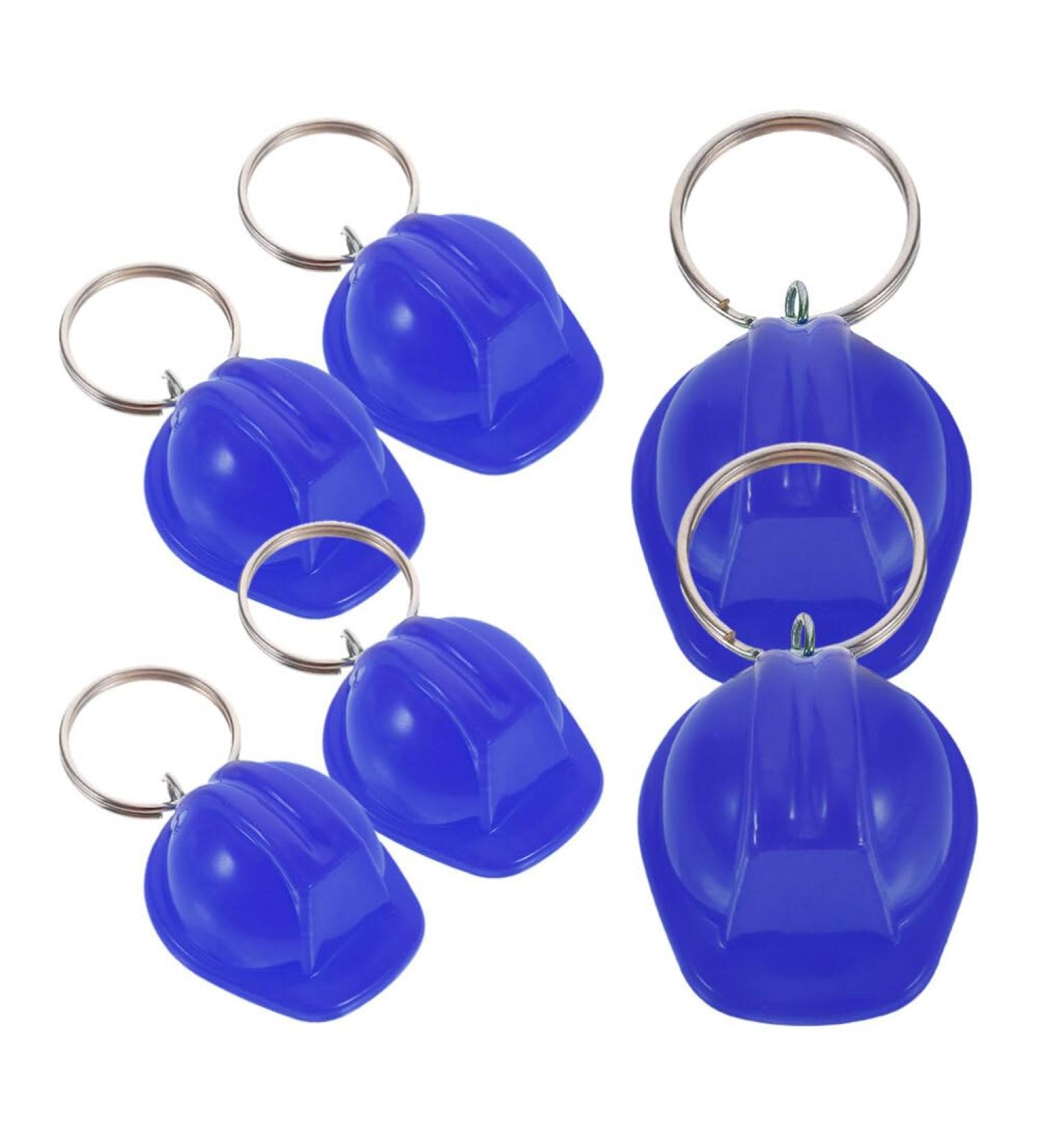 IMIKEYA Construction Hat Keychain 6pcs Mini Helmet Key Rings Safety Helmets Hard Hats Pendant Charms Construction Party Favors Blue - Buy Online on SooperMarket.com