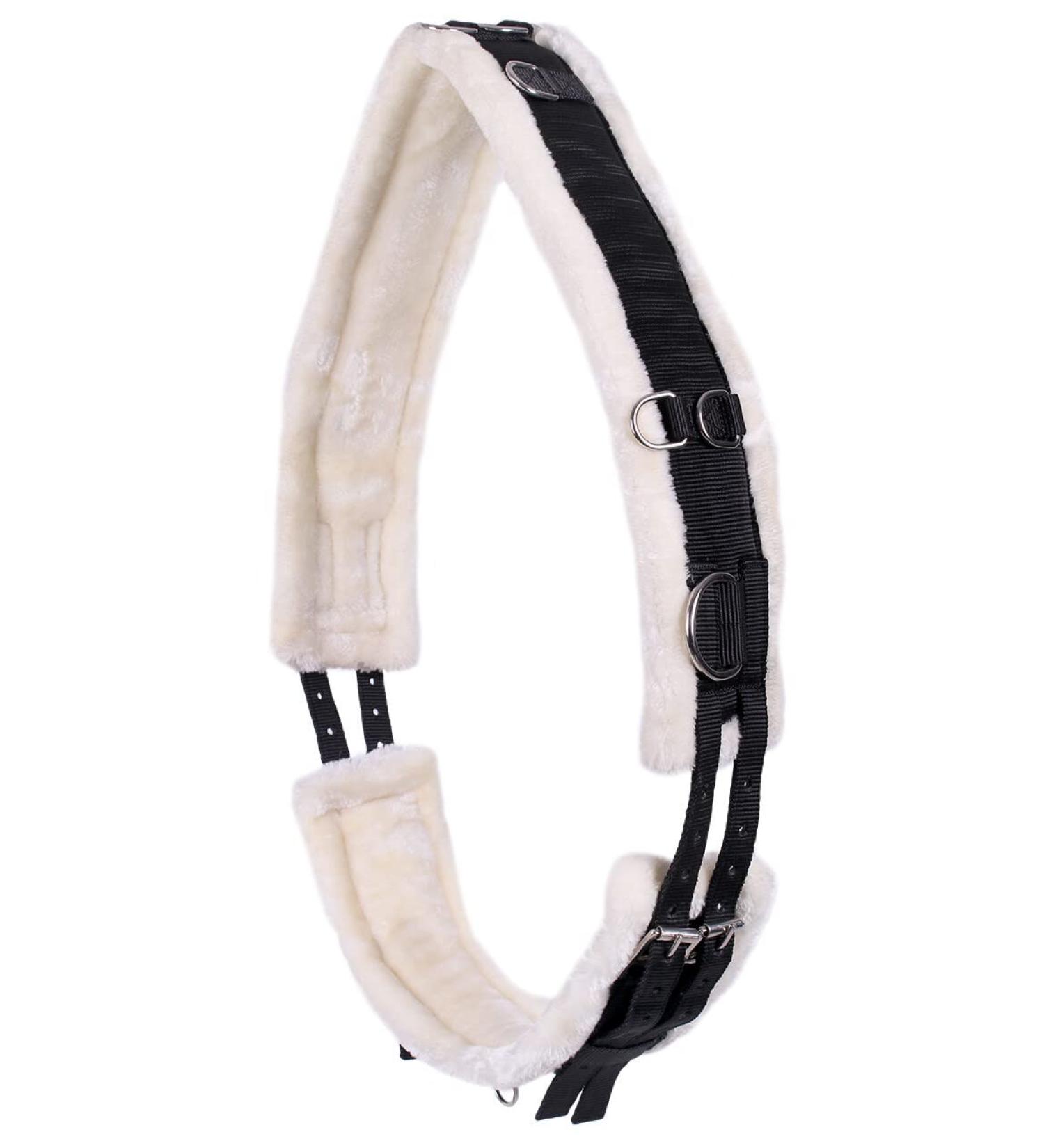 Countrypride HORSE LUNGING ROLLER LUNGING GIRTH FOR HORSE TRAINING SCHOOLING BLACK SIZE SHET-FULL Cob