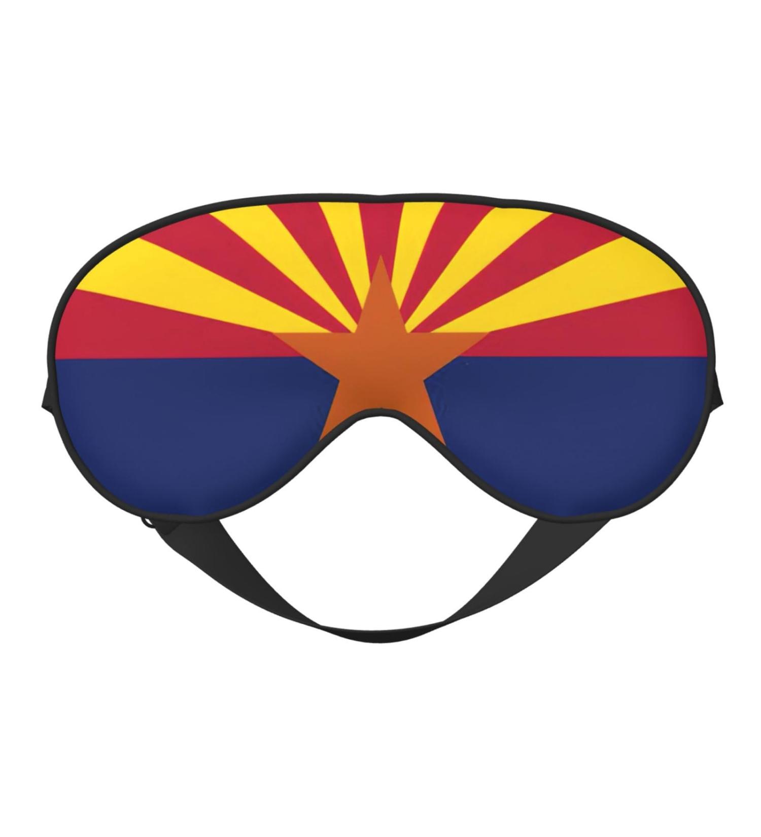 Arizona Flag Soft Sleep Eye Mask | Breathable Travel Eye Patch for Women | Perfect Relaxation Gift - Buy Online on SooperMarket.com
