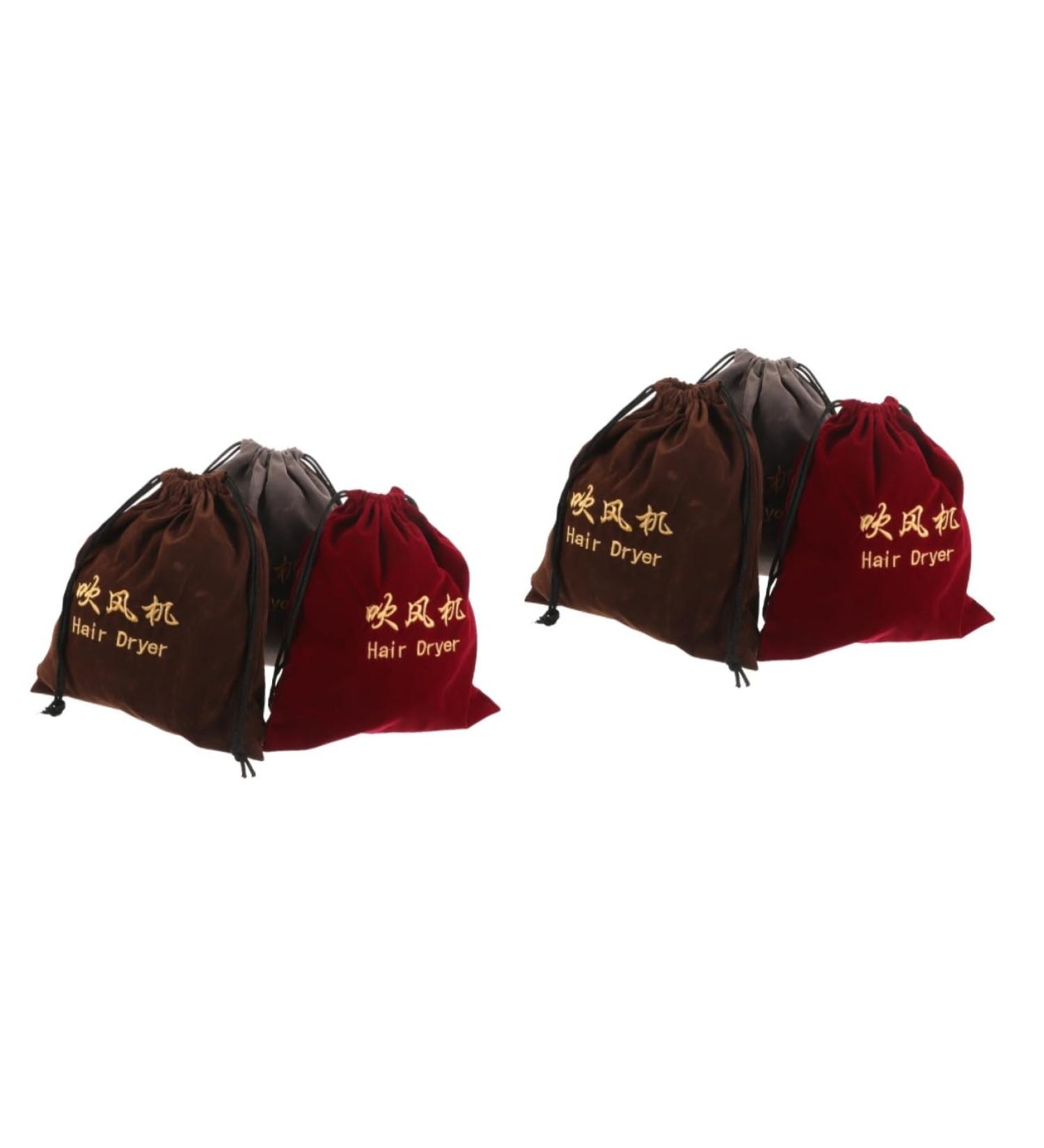 Healeved 6 Pcs Hair Dryer Storage Bag Travel Hair Dryer Blow Dryer Bag Drawstring Fabric Wine Bag - Buy Online on SooperMarket.com