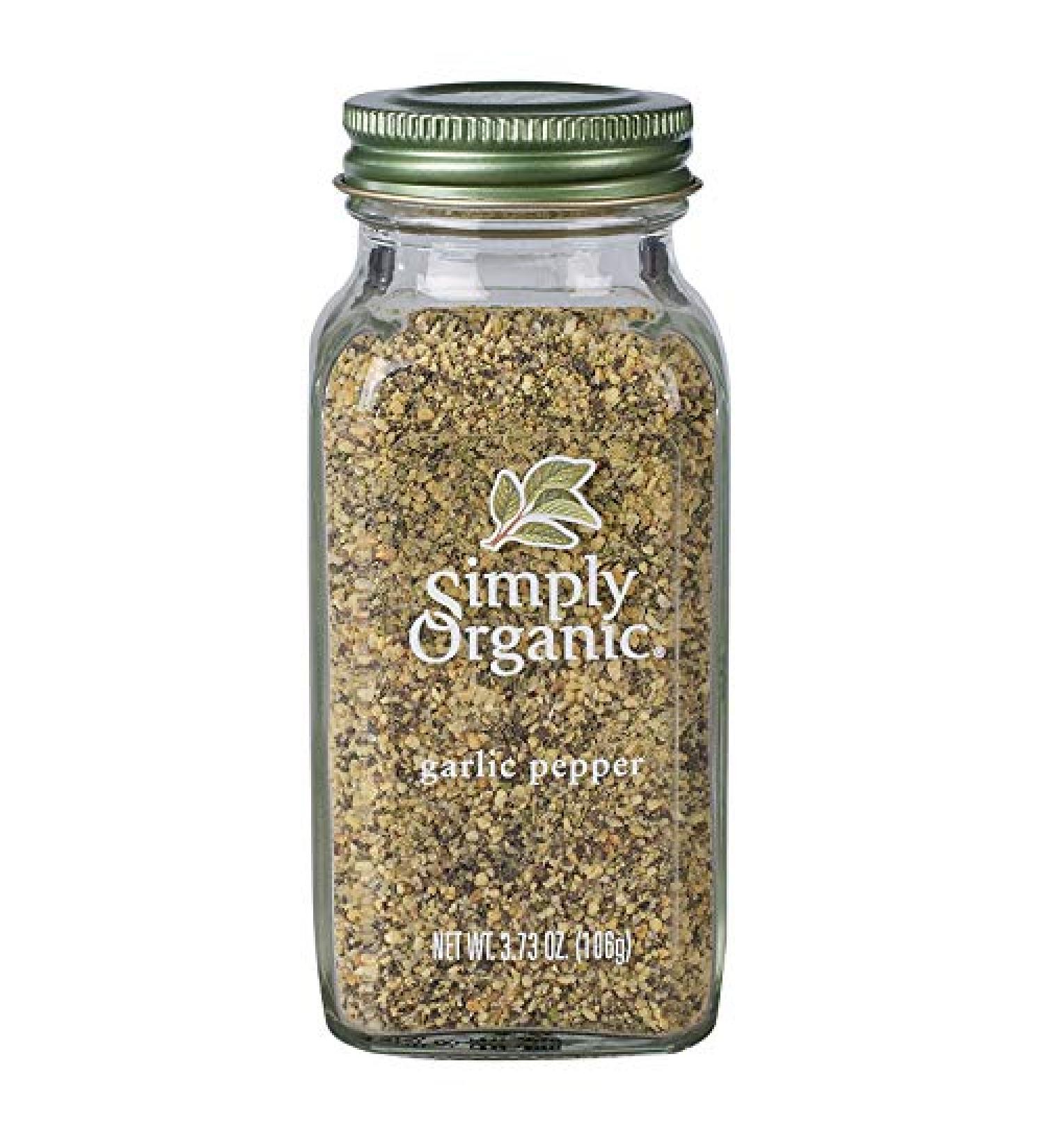 Simply Organic Garlic Pepper 3.73 oz (106 g)