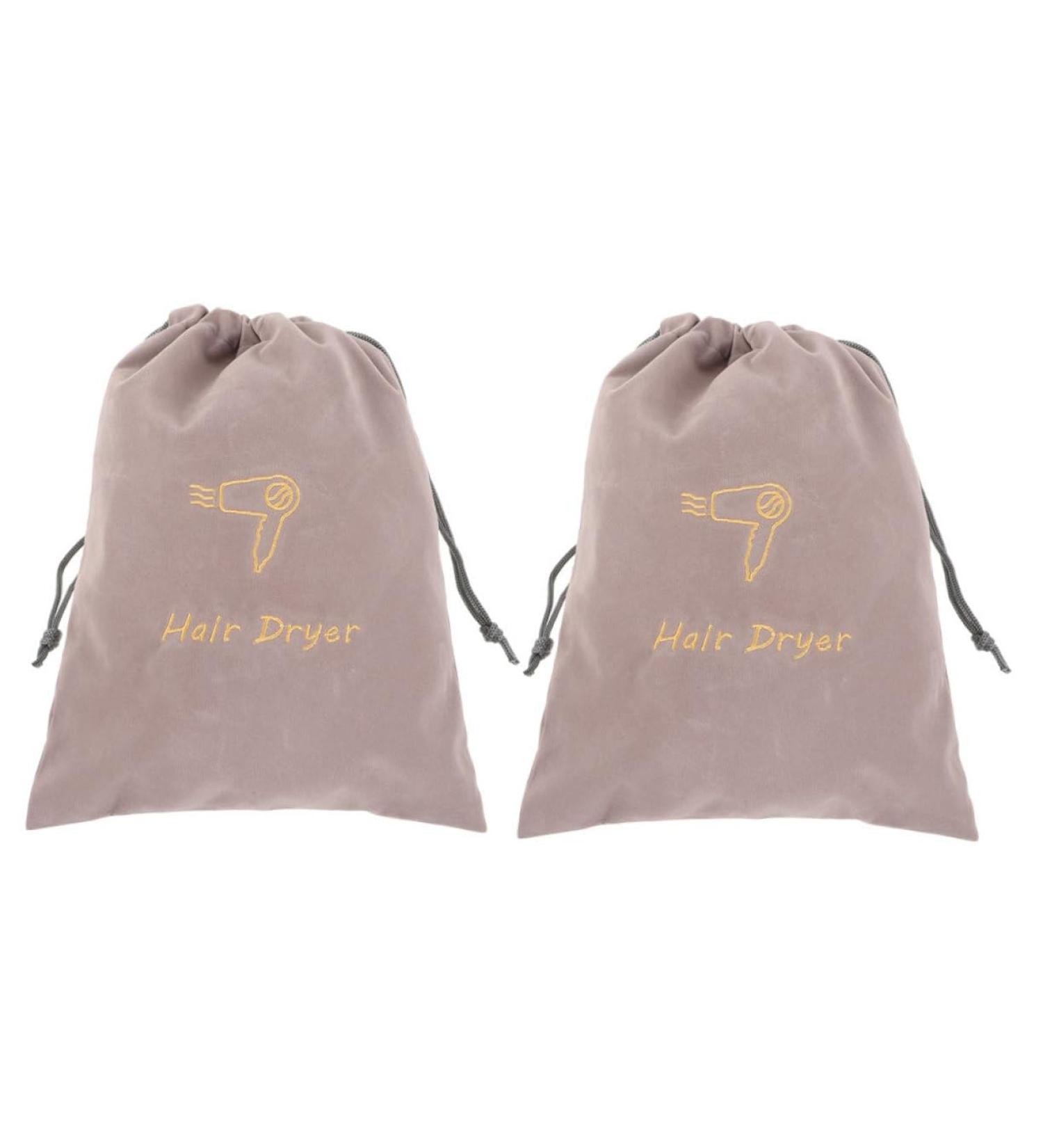 Baluue 2pcs Velvet Bag Travel Hair Dryer Blow Dryer Travel Bag Portable Hair Dryer Bags Cloth - Buy Online on SooperMarket.com