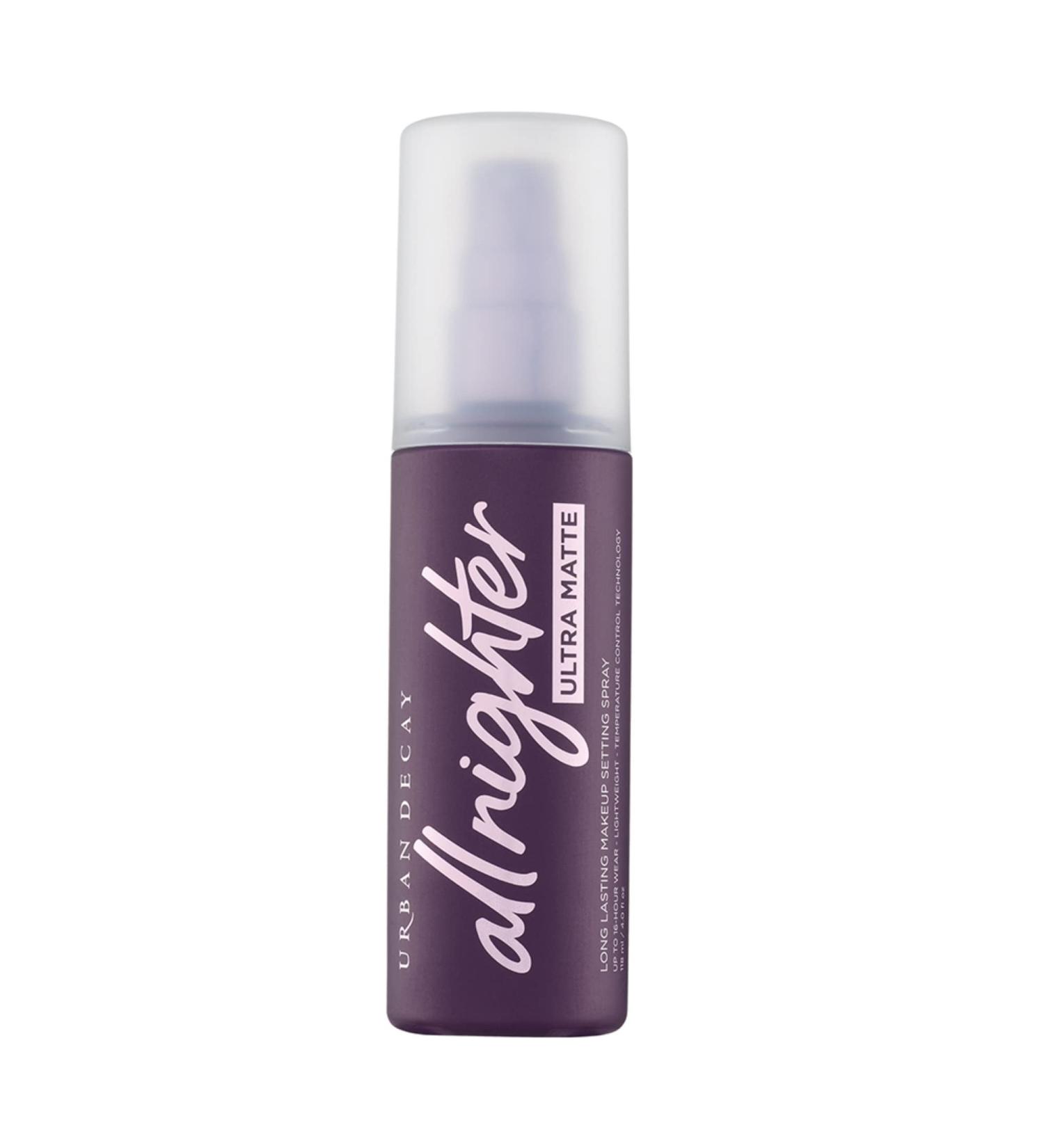 Urban Decay All Nighter Ultra Matte Setting Spray - 16-Hour Makeup Finishing Mist for Oily Skin - Oil & Shine Control - 4 Fl Oz - Buy Online on SooperMarket.com