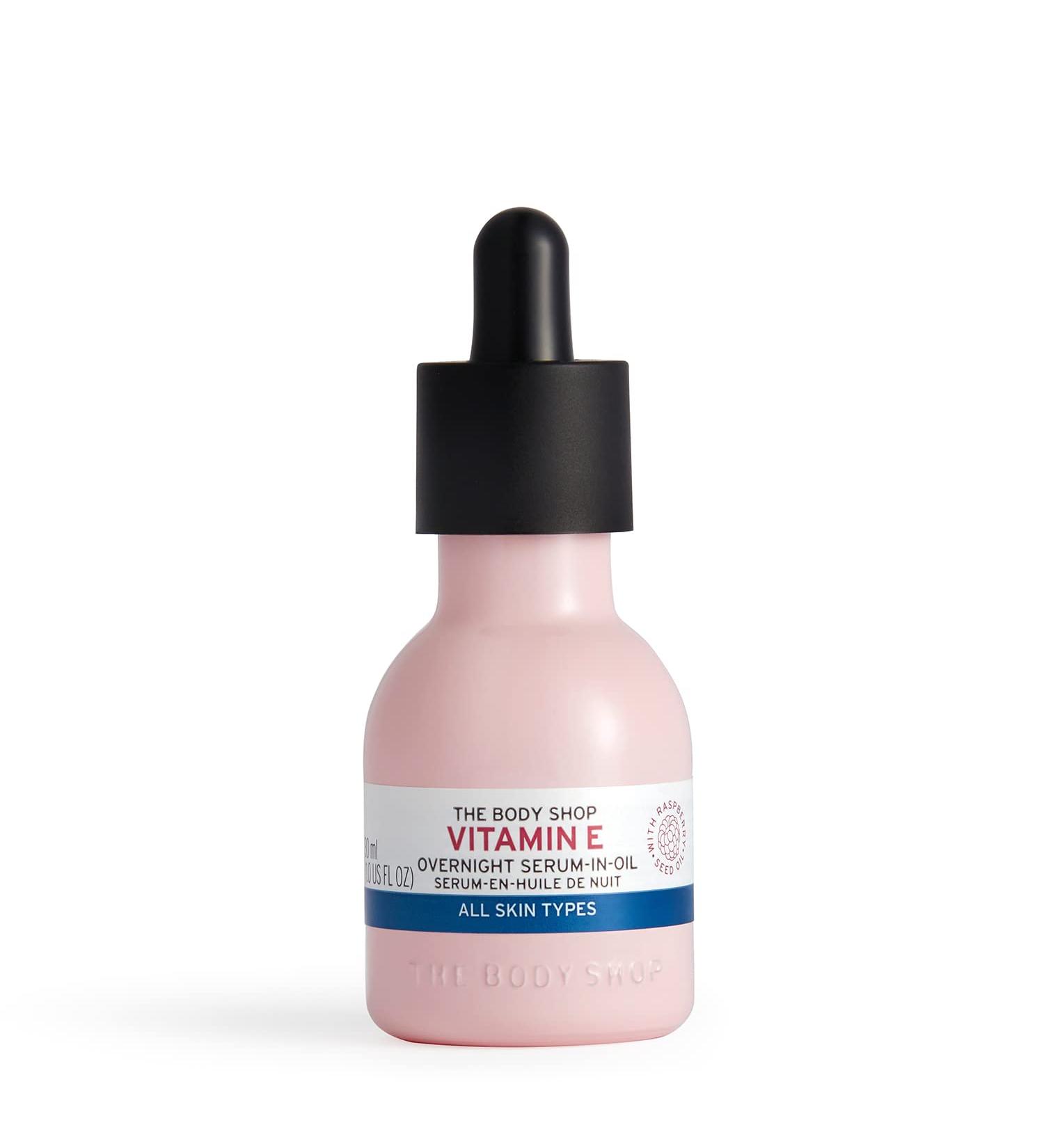 The Body Shop Vitamin E Overnight Serum-In-Oil 1 oz | Nourishing & Softening for All Skin Types - Buy Online on SooperMarket.com