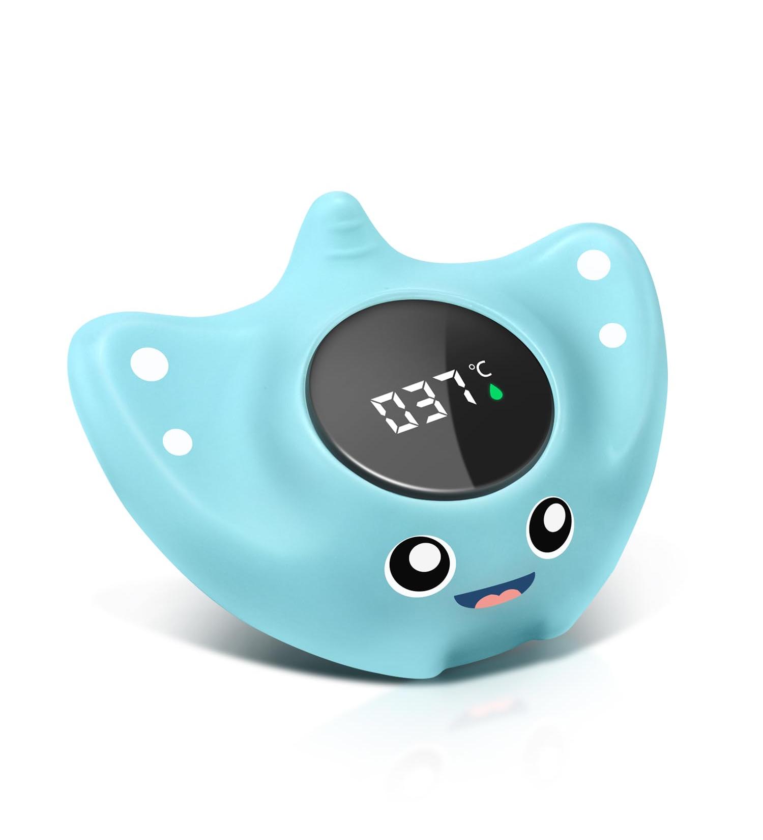 BabyElf Newborn Baby Digital Water Thermometer - Blue Fish Manta Ray - Buy Online on SooperMarket.com