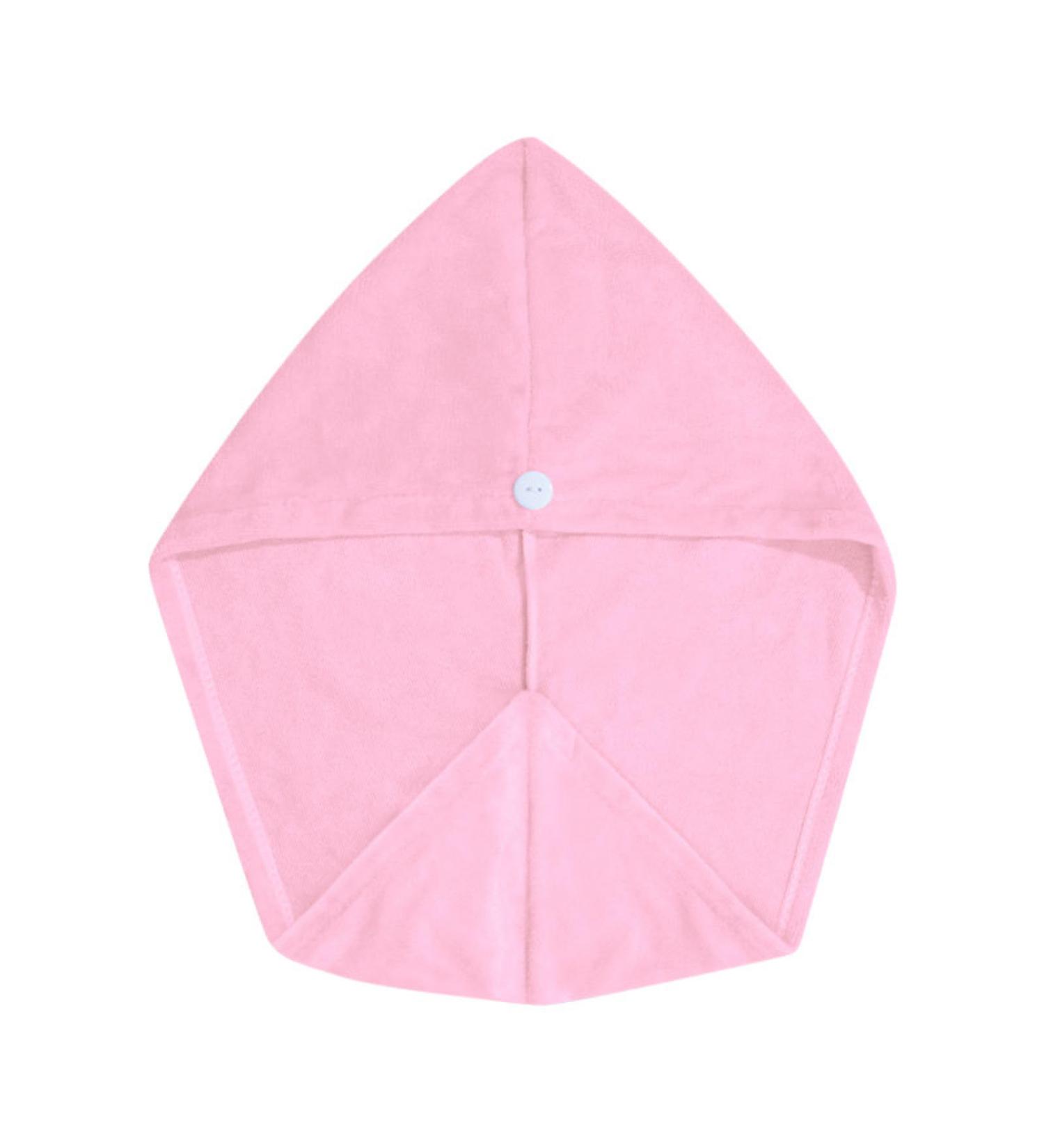 Nykaa Naturals Microfiber Hair Towel Wrap - Lightweight & Absorbent Gentle on Hair Prevents Frizz - Pink - 1 pc | Ideal for All Hair Types - Buy Online on SooperMarket.com