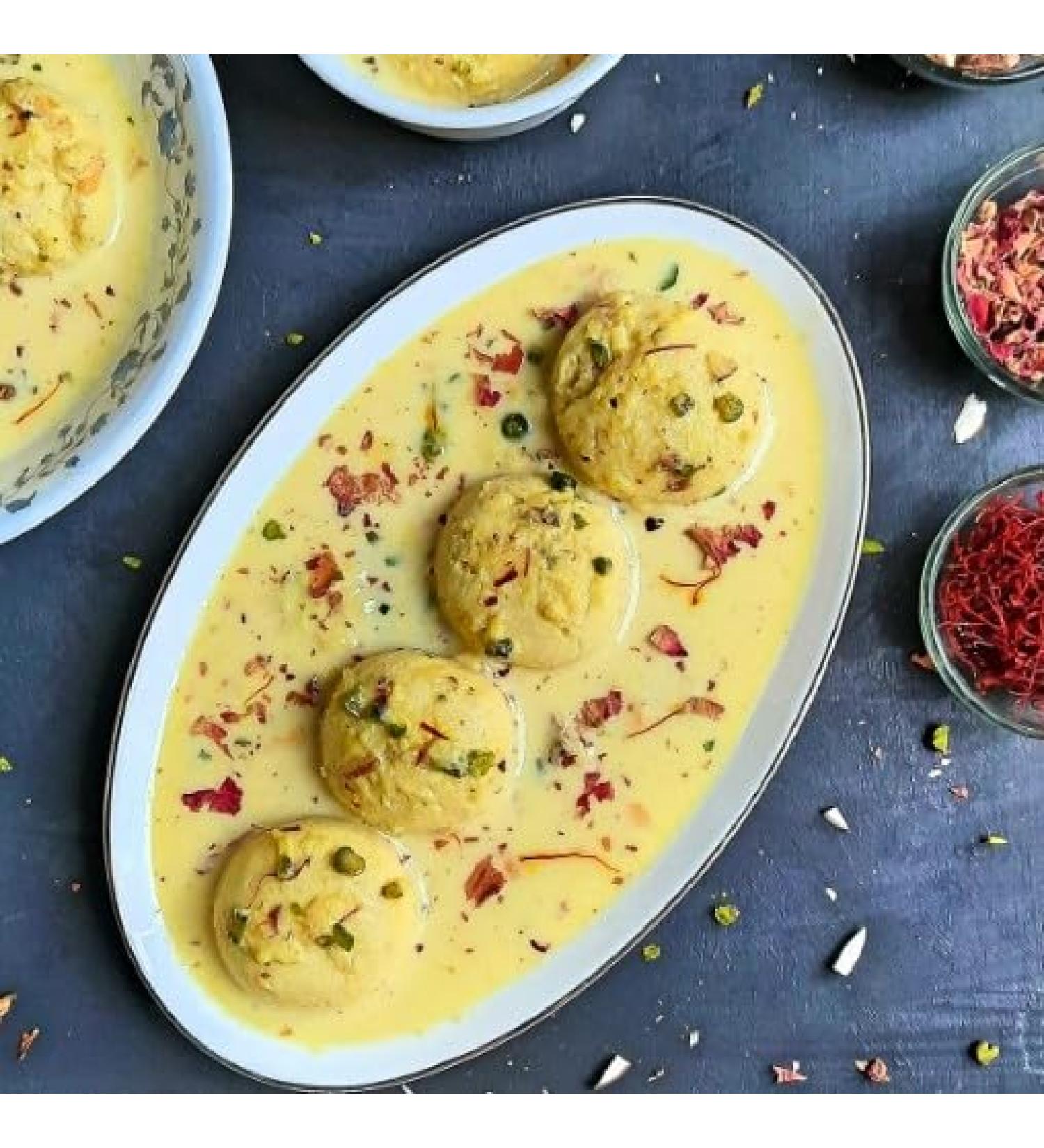 Rakhi Diwali Special (Traditional Rasmalai 250g) Gift Hamper for Brother Sister Delicious Indian Traditional Sweets Best Gift For All Occasions Tasty Treat For Family & Friends Sold By Kidzbuzz - Buy Online on SooperMarket.com