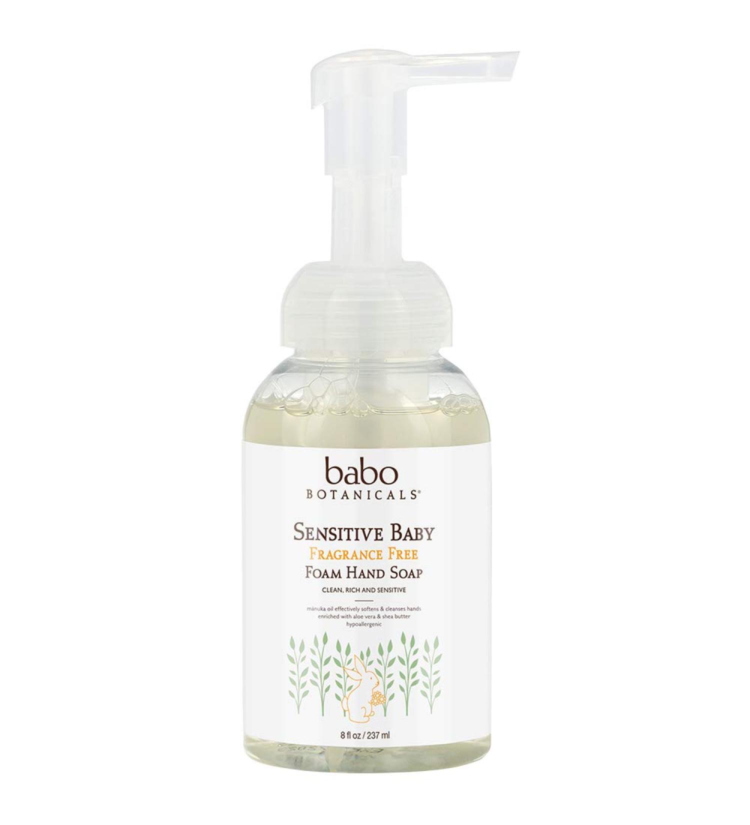 Babo Botanicals Fragrance-Free Baby Foam Hand Soap 8 fl oz - Sensitive Skin Care - Buy Online on SooperMarket.com