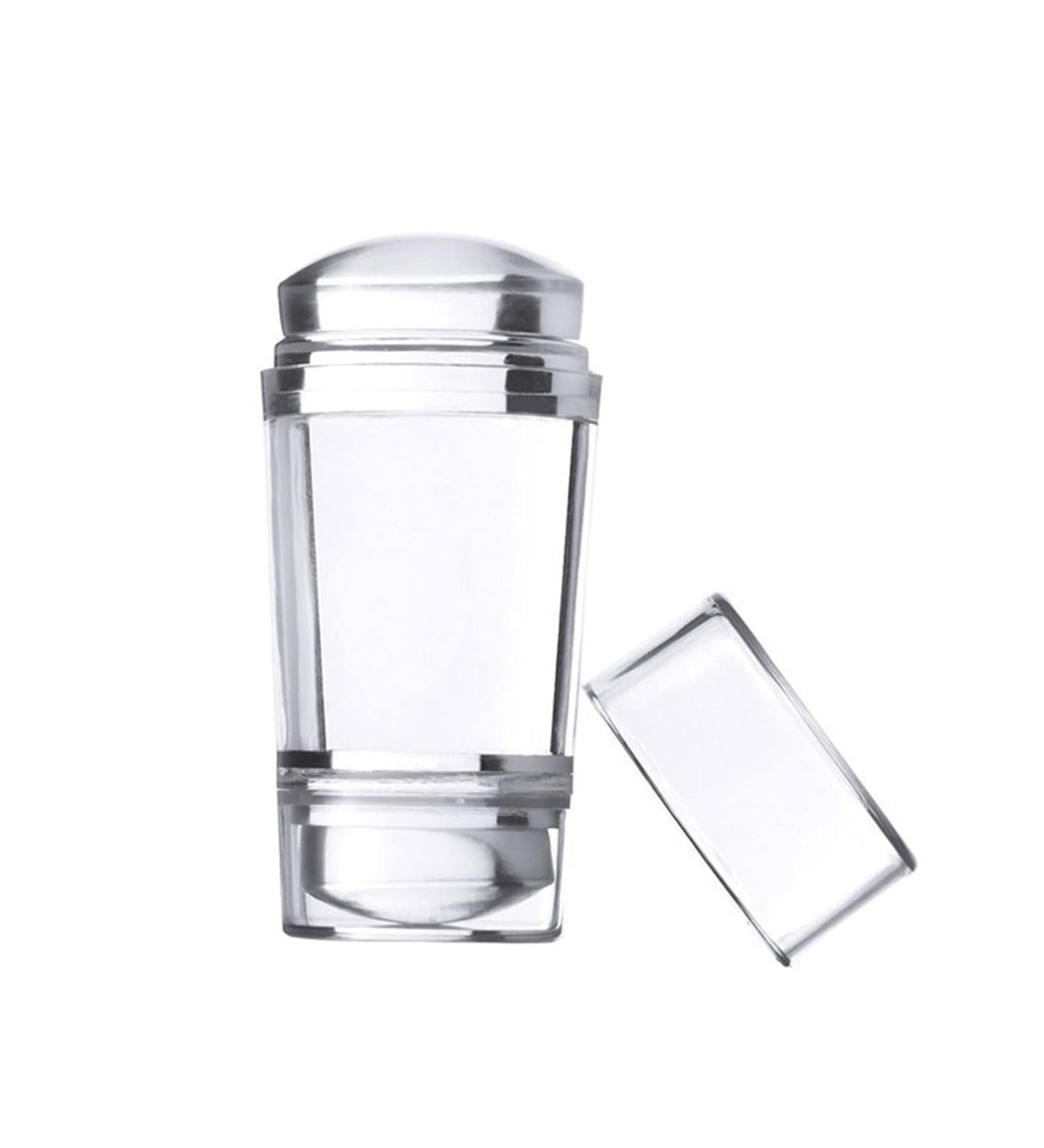One Piece Clear Silicone Jelly Stamper With Scraper Clear Nail Art Jelly Stamper Nail Art Stamping Stamper for Manicure Tools Nail Art Stamper Scraper for DIY Nail Decor Stamper - Buy Online on SooperMarket.com