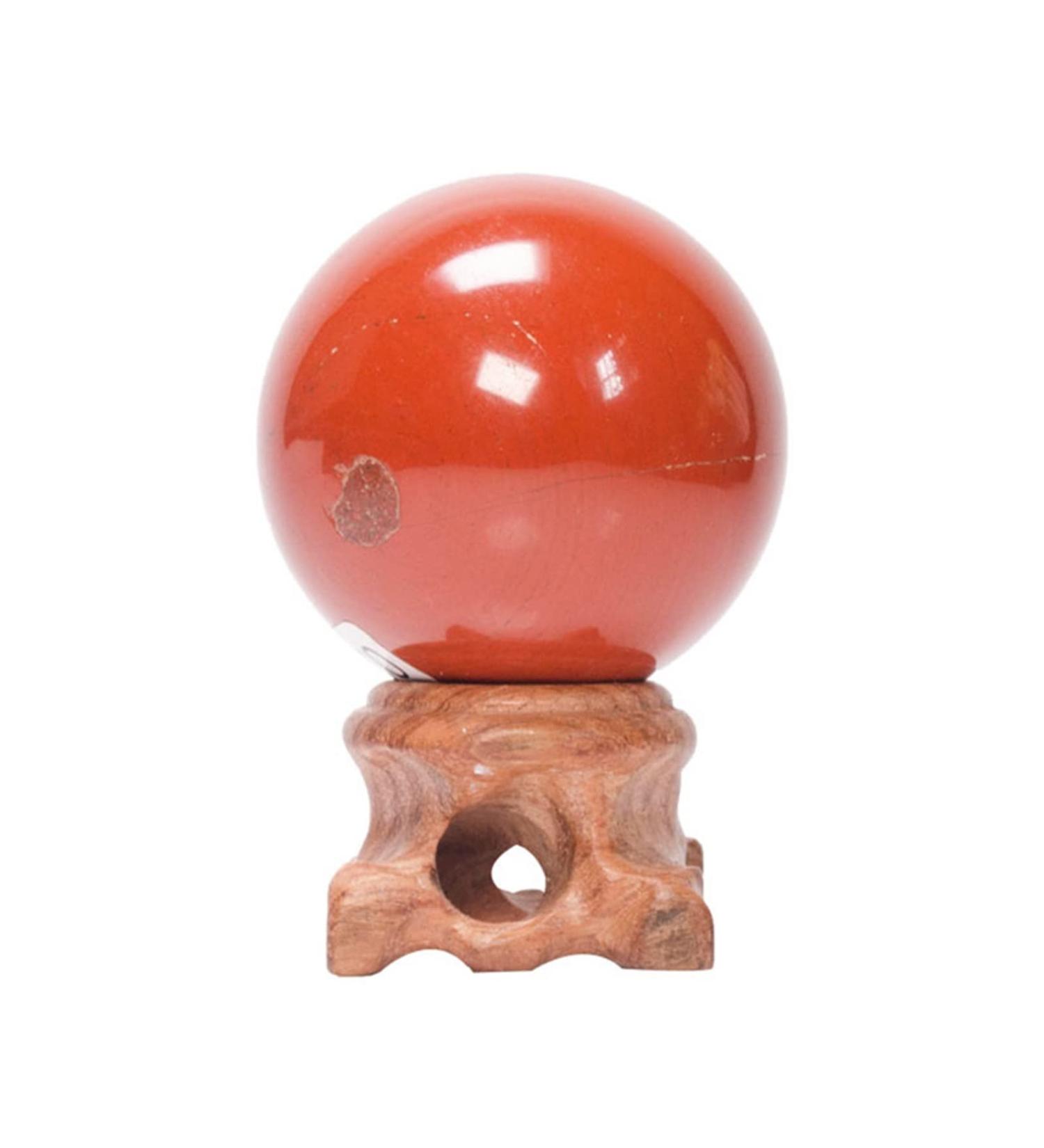 Natural Crystal Rough Ornament 1pc Natural Crystal Spheres Stone Decorations Arts Crafts Red Jasper Ball for Fengshuifor Fengshui Decoration Gift Decoration (Color : 1pc 45mm) - Buy Online on SooperMarket.com