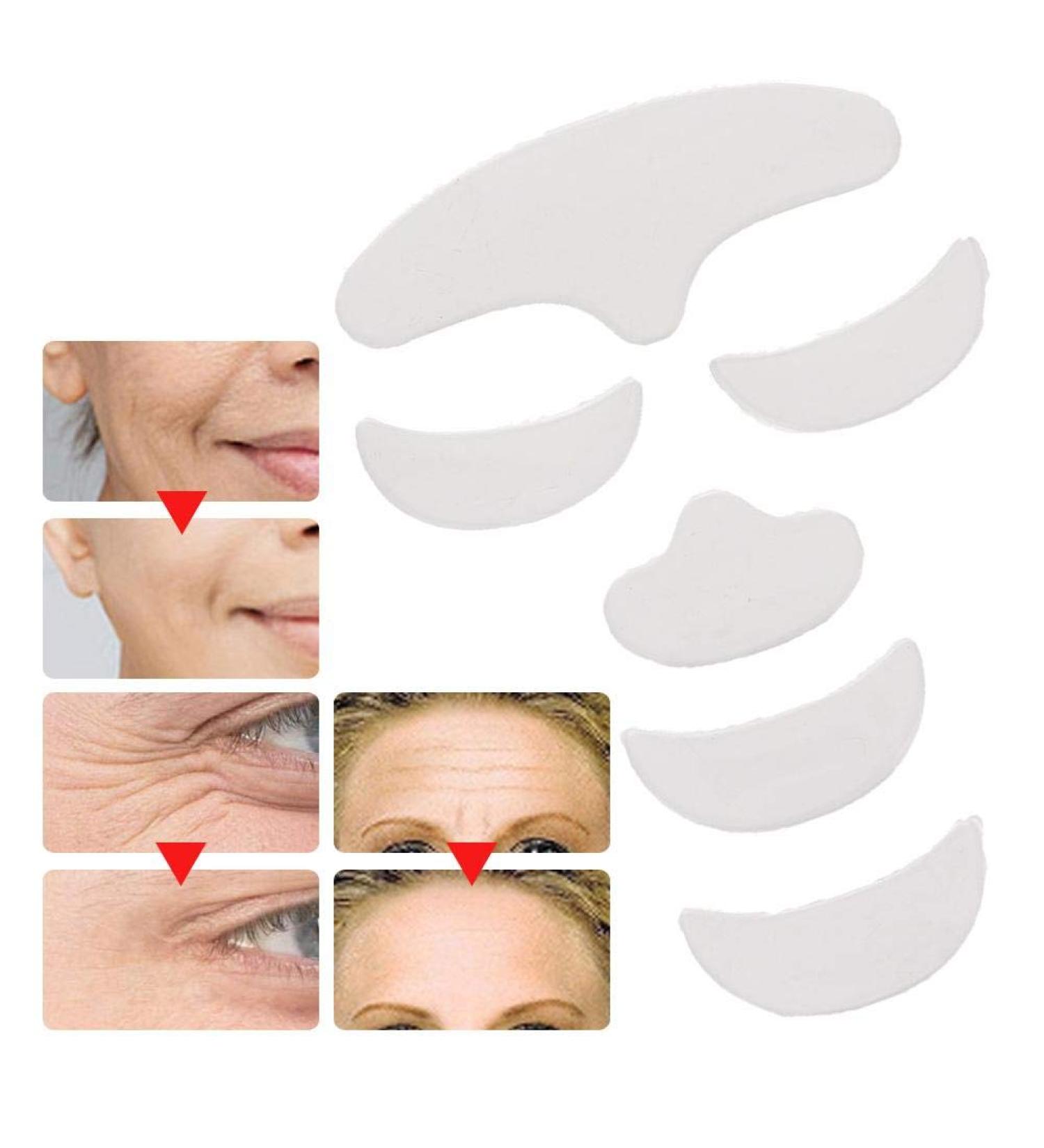 Rotekt Anti-Wrinkle Silicone Patch Pad Set for Forehead, Eyes, Chin - Skin Lifting & Reusable - 6Pcs - Buy Online on SooperMarket.com