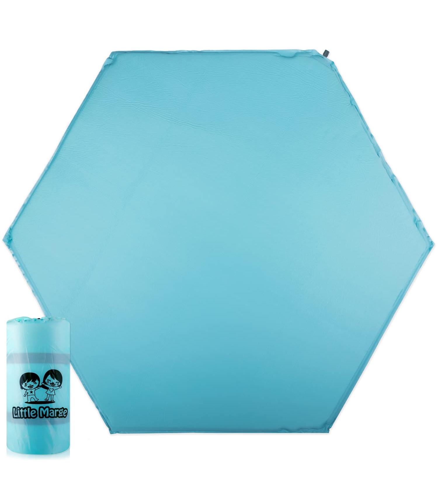 Hexagon Baby Playpen Mat | 59 Self-Inflating Pad for Pop N Go Playpen | Comfortable & Portable for Babies/Toddlers - Buy Online on SooperMarket.com