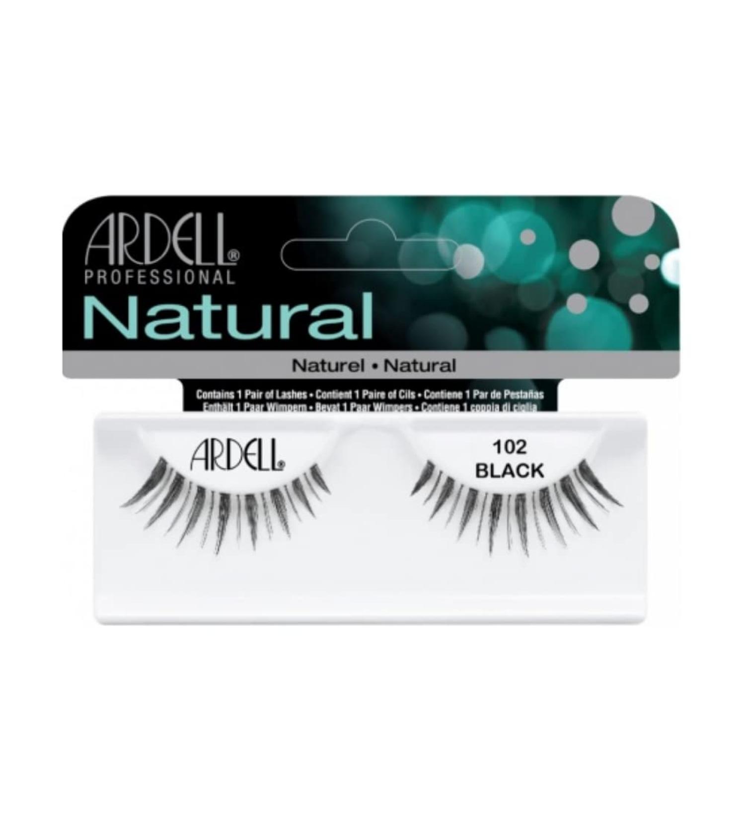 Ardell Fashion Lashes Pair 102 Demi Black - Pack of 4 | Long-Lasting Synthetic Lashes - Buy Online on SooperMarket.com