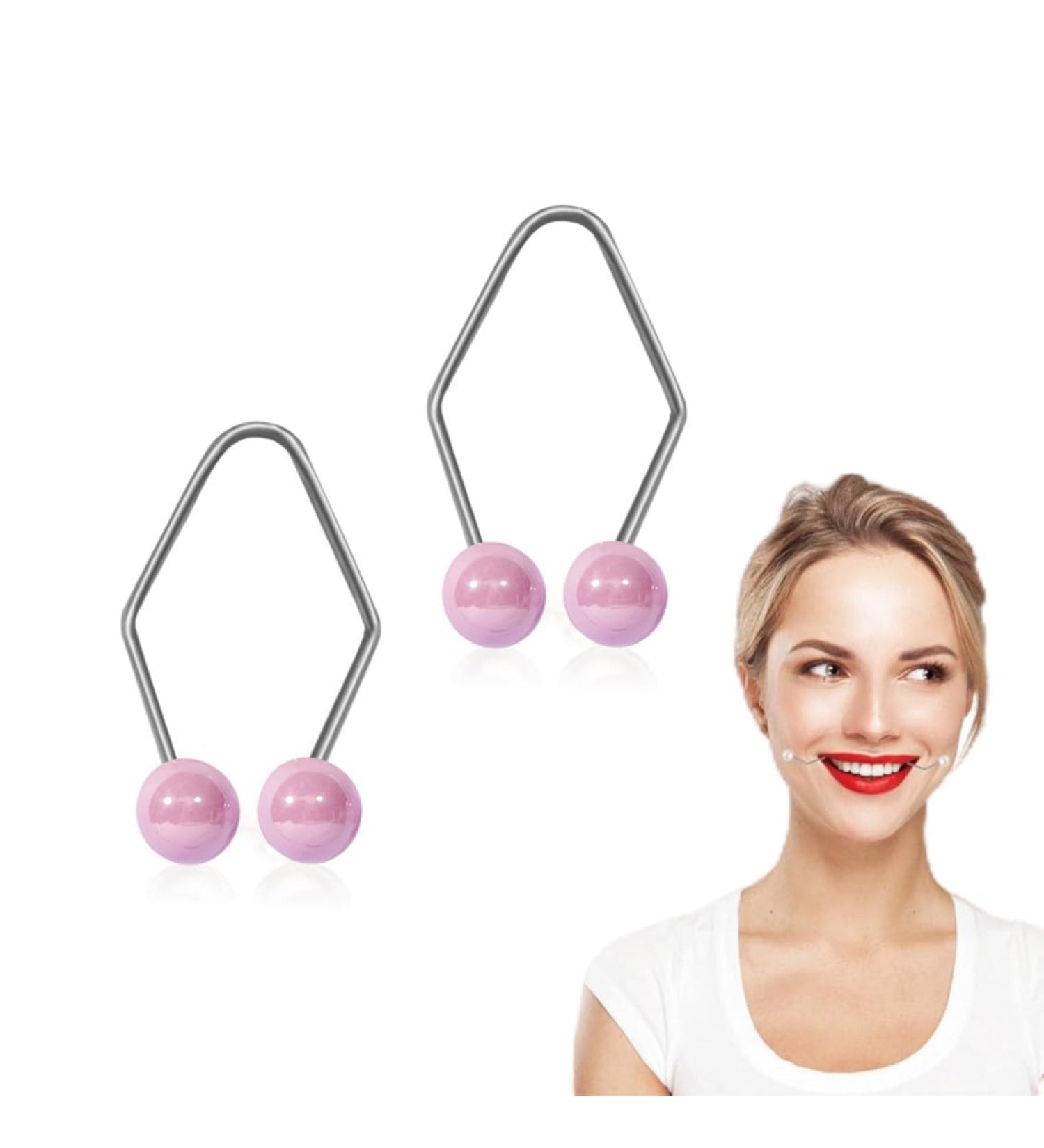 Face Dimple Maker Trainer - Smile Beauty Exerciser | Dimple Makers for a Perfect Smile (Purple) - Buy Online on SooperMarket.com
