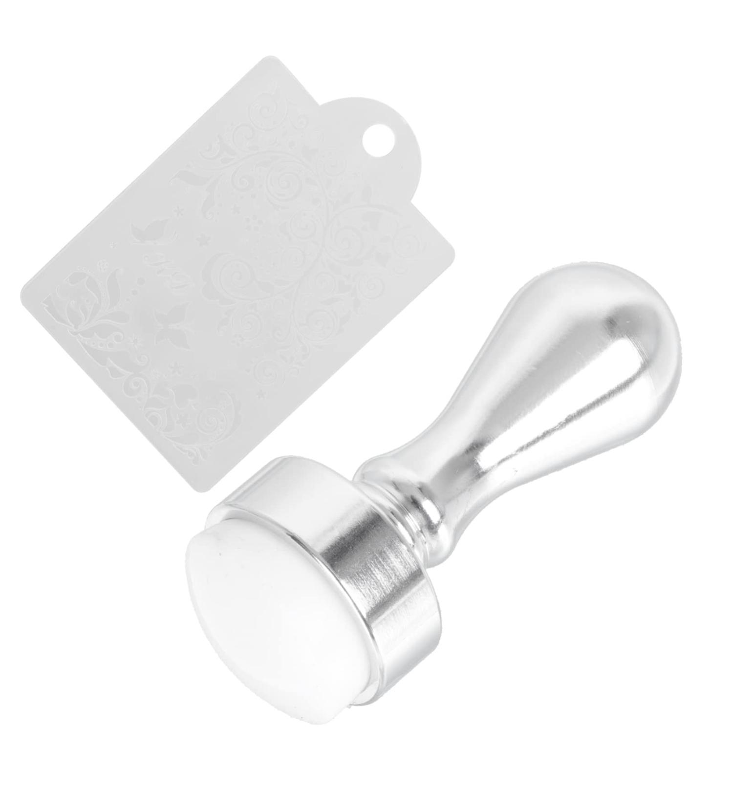 Lurrose Nail Stamp Set | Clear Nail Art Plate & Manicure Tools - International Shipping Available - Buy Online on SooperMarket.com