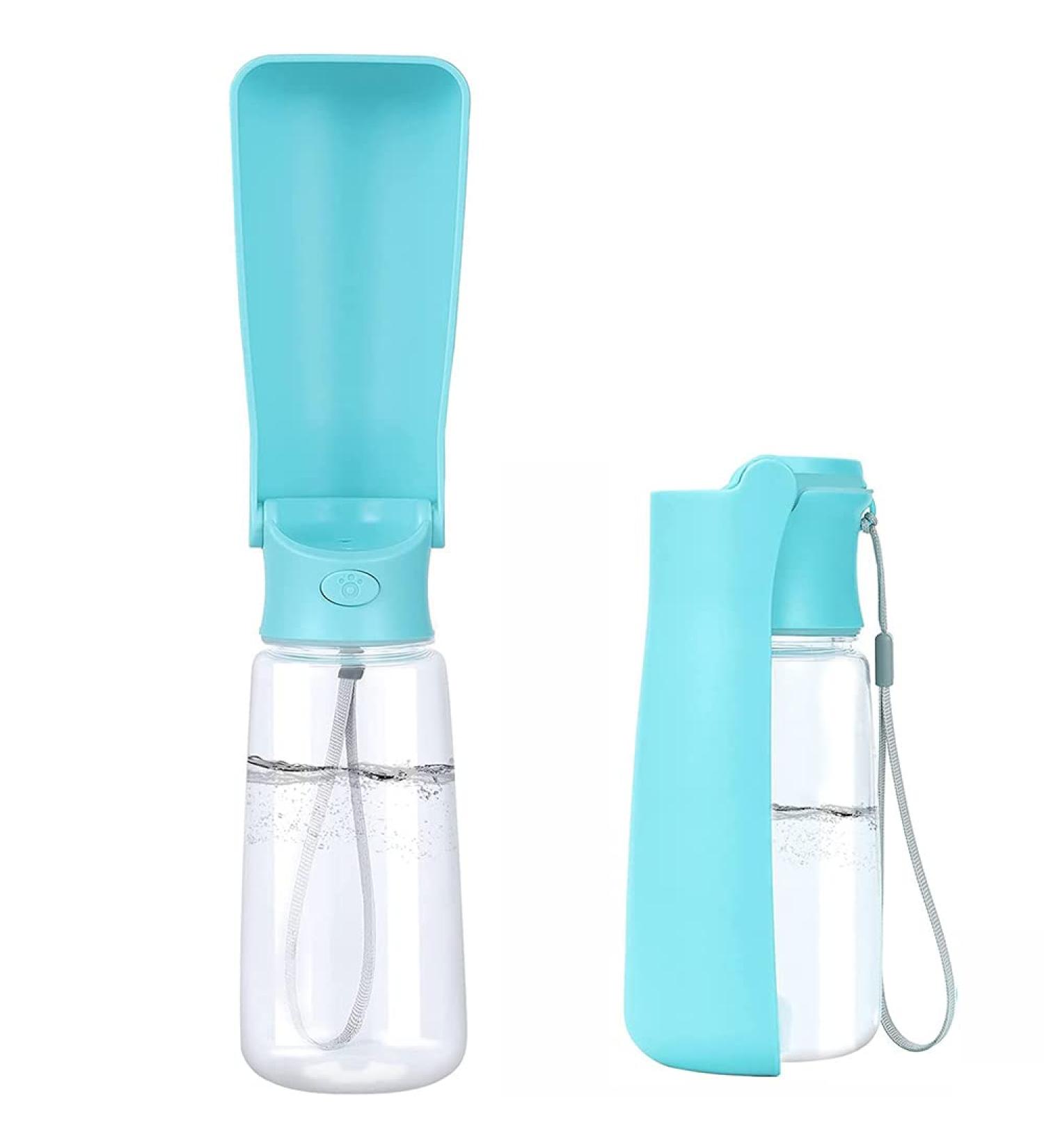 Emwel Foldable Water Bottles for Dogs - Leak-Proof 550ml Portable Puppy Dispenser for Travel Hiking & Walks - Buy Online on SooperMarket.com