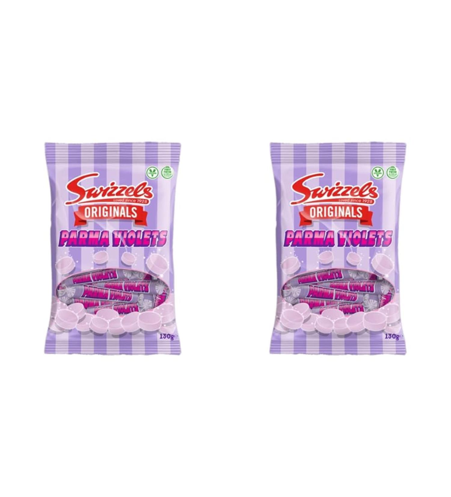 130G Swizzels Original Parma Violets - A Classic and Delicious Assortment of Candy Packaging may vary (Pack of 2) 1 Count (Pack of 2)