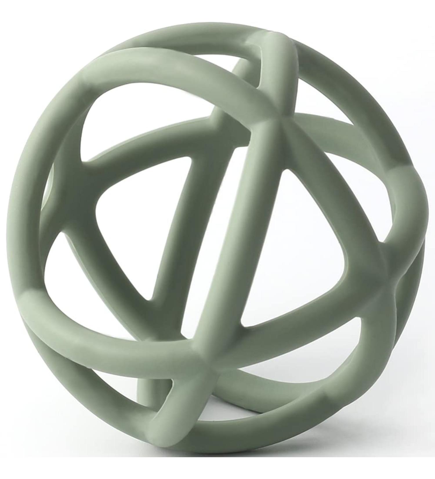 Shop BPA-Free Baby Toy: Food Grade Silicone Grasping Teether Ring (Sage) - Safe Durable & Eco-Friendly - Buy Online on SooperMarket.com
