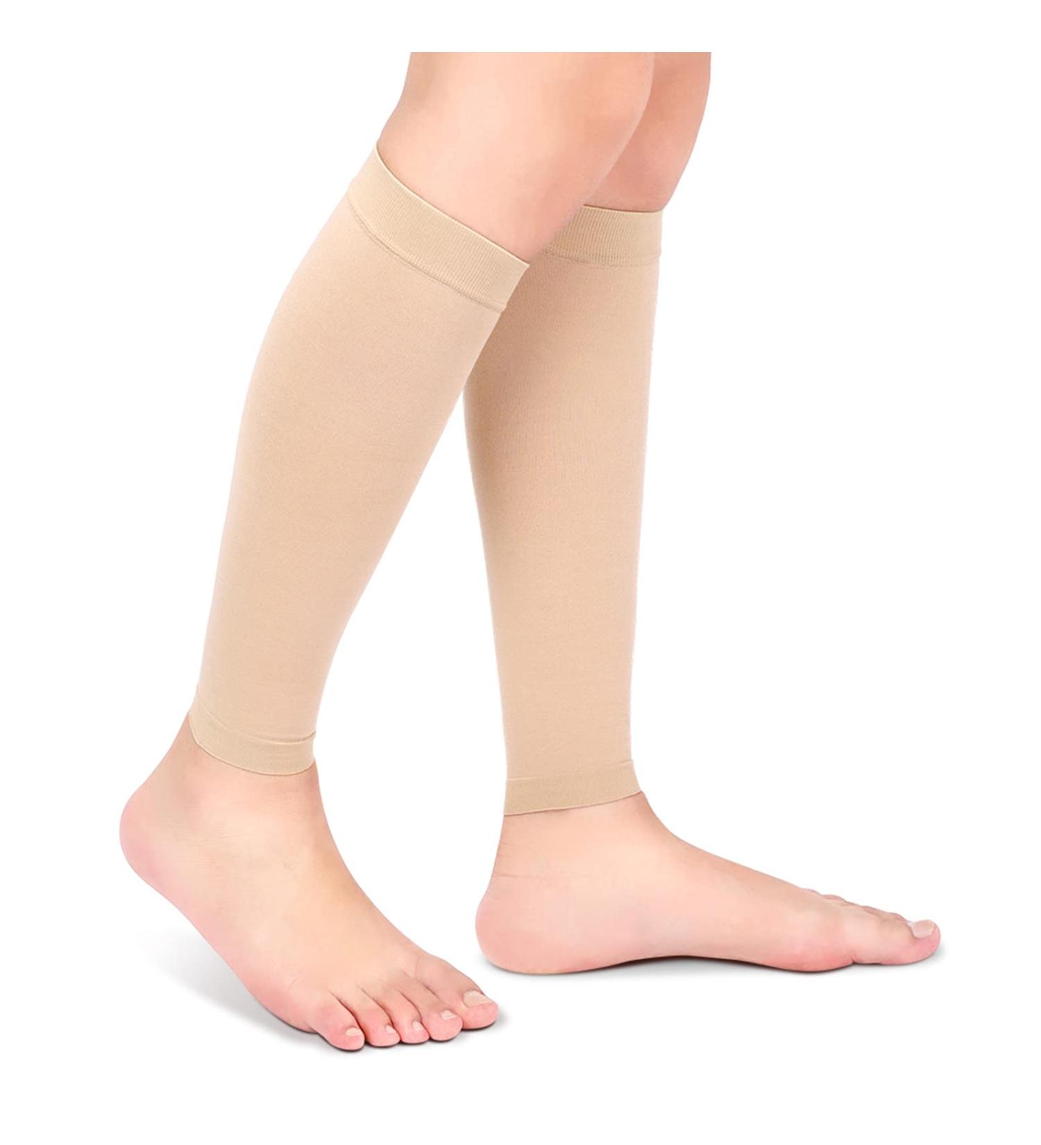 Compression Calf Sleeves & Socks for Women - Two-Stage Elastic for Varicose Veins - M Size Stylish Colors - Buy Online on SooperMarket.com