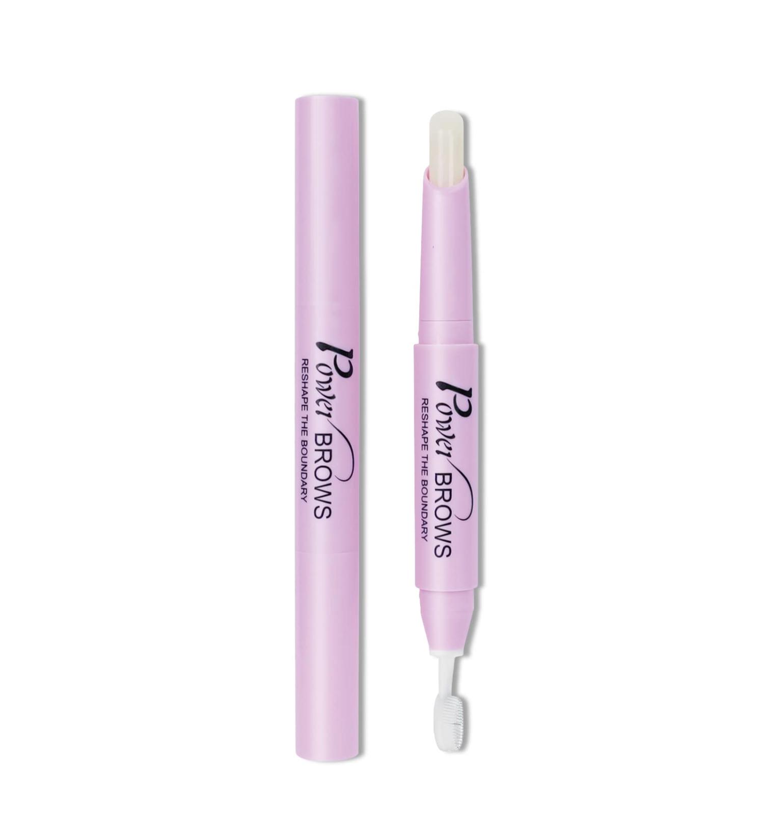 Music Flower Clear Waterproof Eyebrow Wax with Brush - Long Lasting Brow Shaping Pen for Feathered Fluffy Brows - Makeup Pencil 1 Count - Buy Online on SooperMarket.com