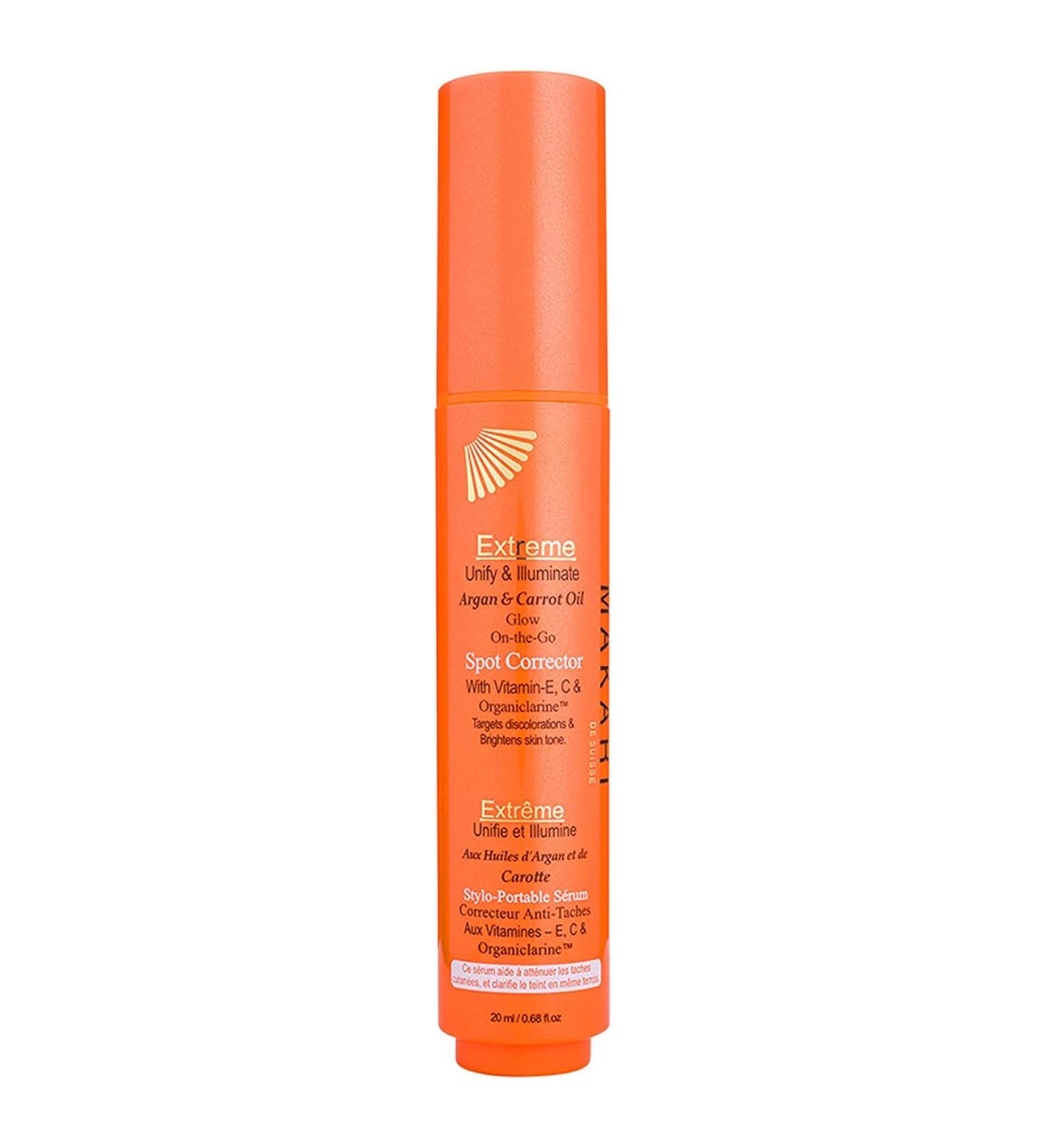 Makari Extreme Argan & Carrot Oil Spot Corrector Pen - Targeted Brightening Treatment for Dark Blemishes & Hyperpigmentation | Reduce Skin Discoloration with Organiclarine - Buy Online on SooperMarket.com