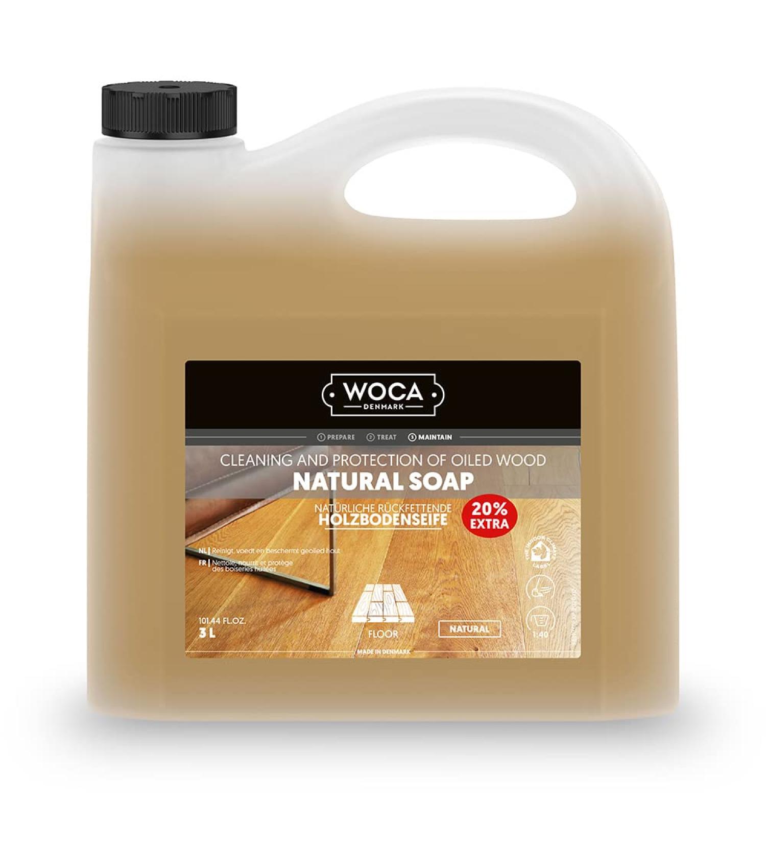 WOCA wood floor soap 3 liters natural 3 l (1 pack)