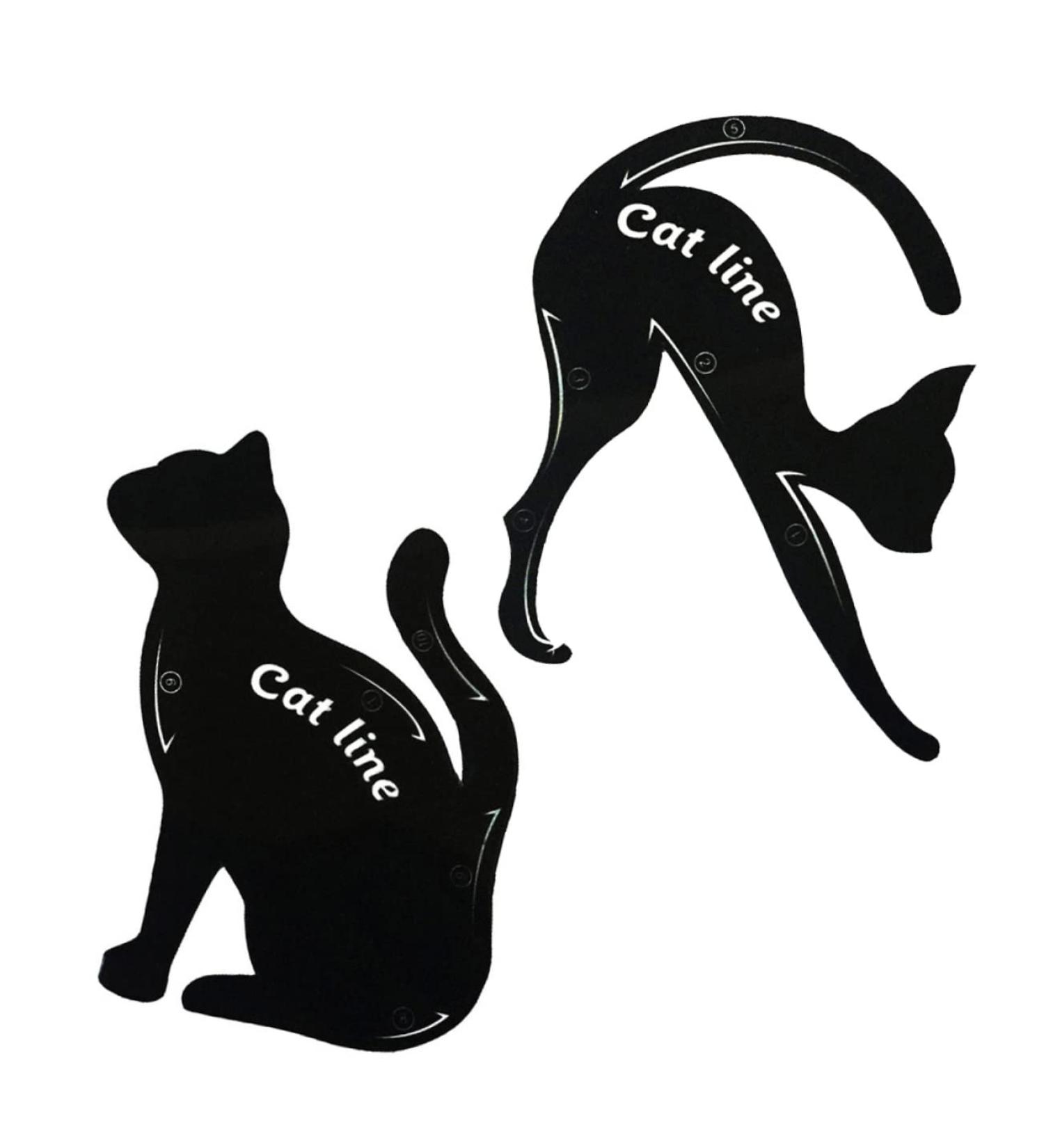 Mikinona Stencils 2pcs Eyeshadow Stencil Eye Stencil Eyeliner Model Card Cat Eye Stencil - Buy Online on SooperMarket.com