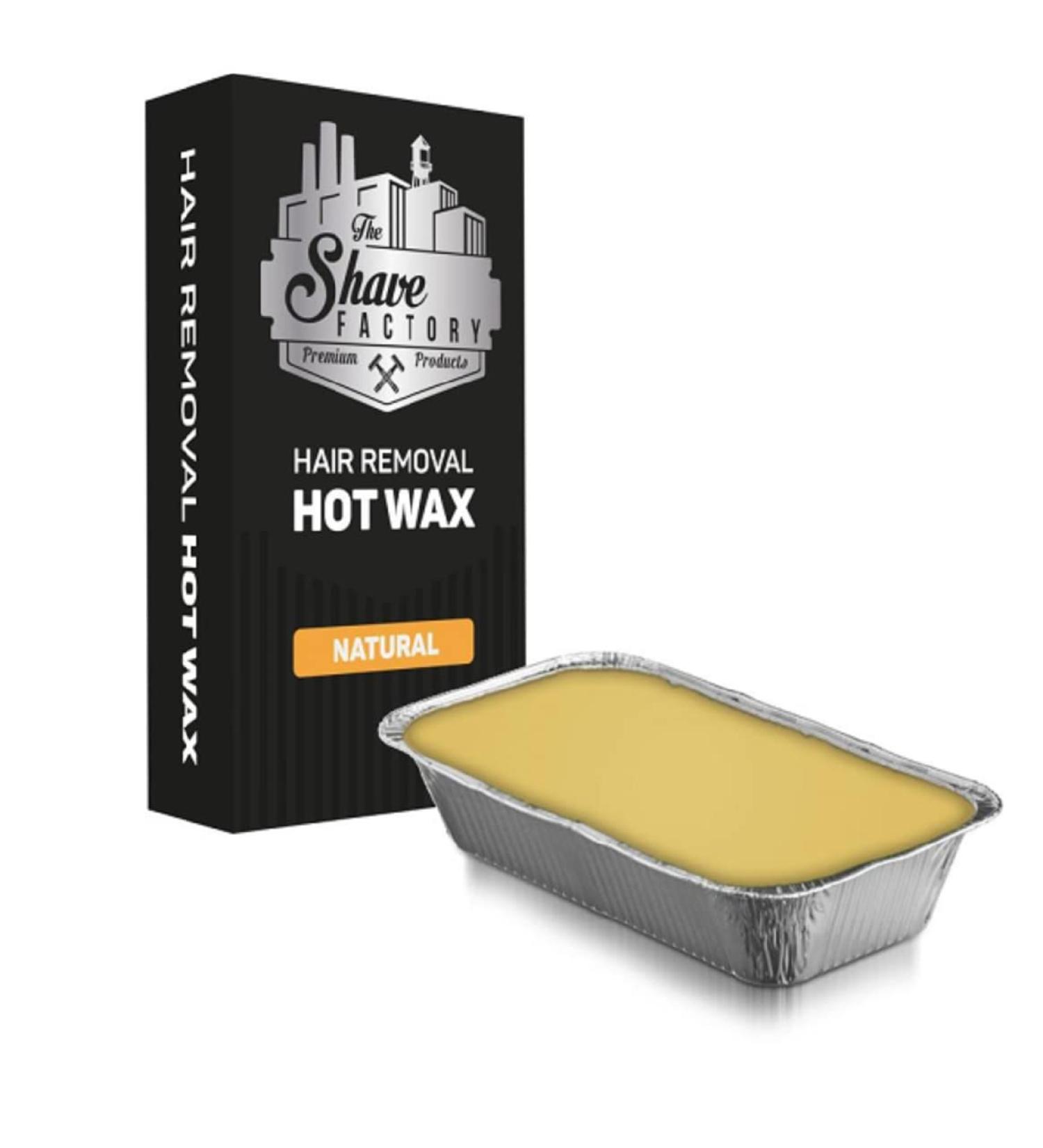 The Shave Factory Hair Removal Hot Wax - 500g Natural Wax for Smooth Skin | International Shipping - Buy Online on SooperMarket.com