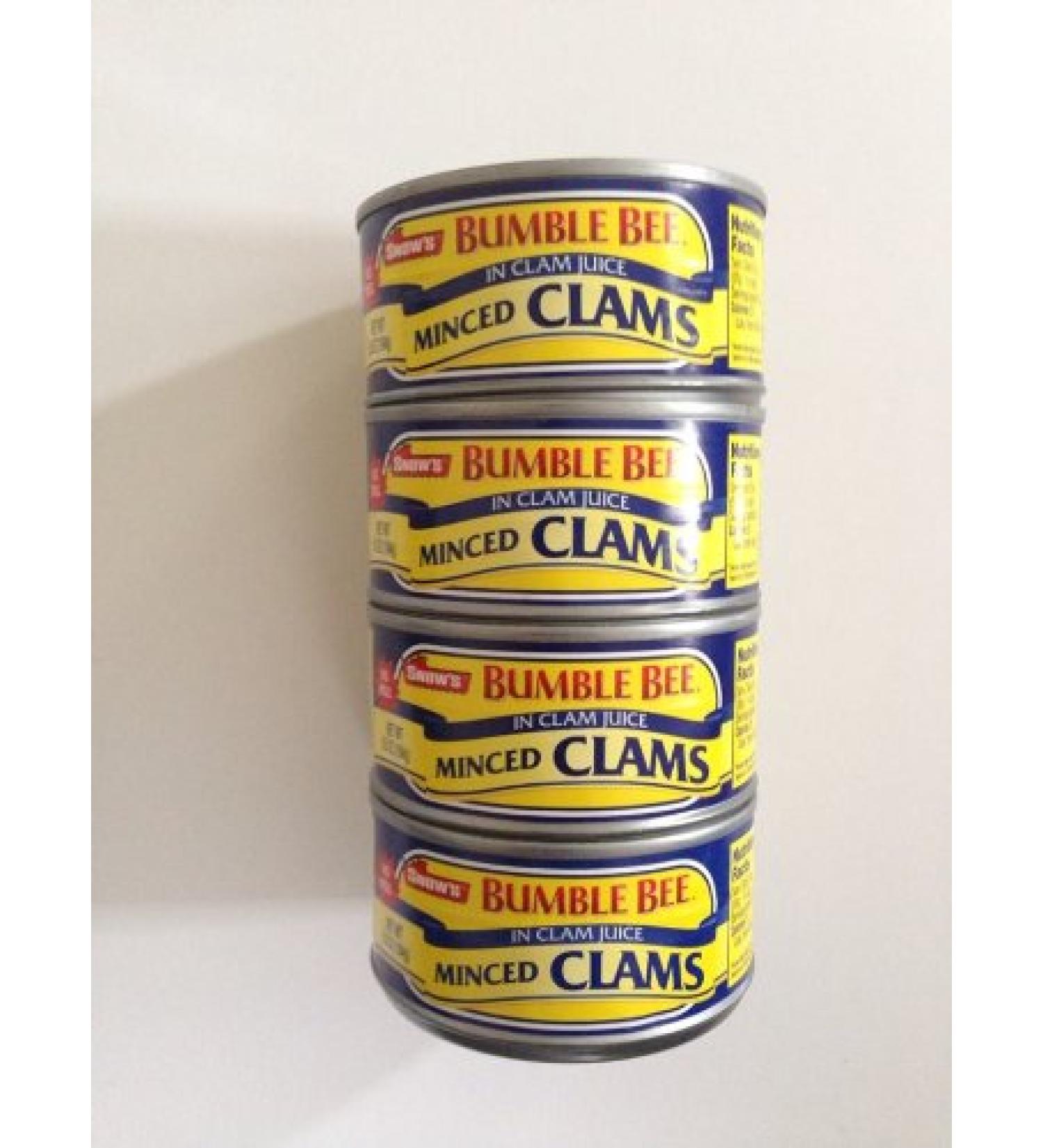 Snow's Bumble Bee Minced Clams 4 Pack