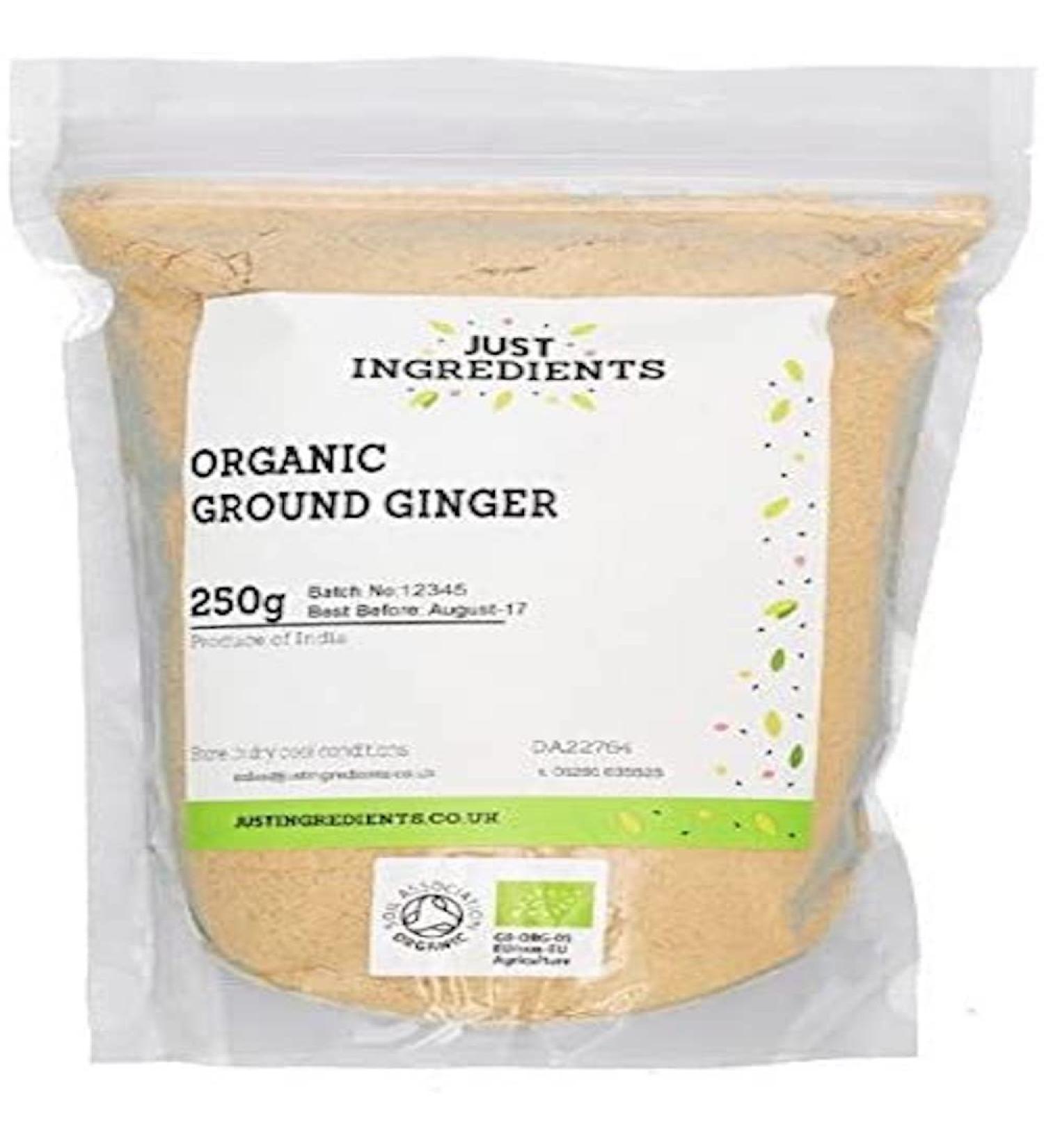 JustIngredients Essentials Organic Ginger Ground 500 g