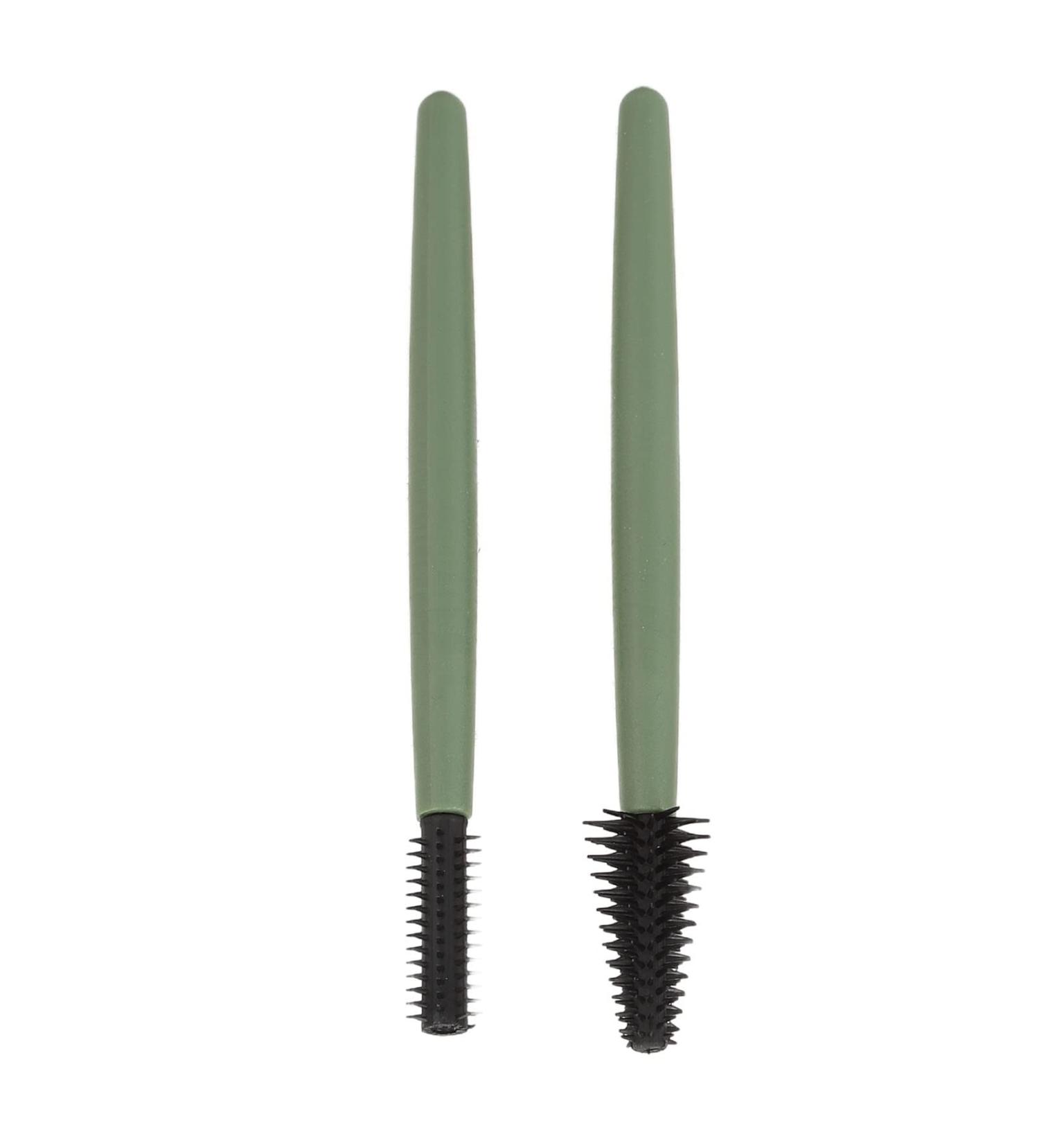 Verdant Touch Makeup Brush Silicone Eyelash Brush Set Portable Mascara Brush Reusable Makeup Brush with Washable Dustproof Box Green - Buy Online on SooperMarket.com