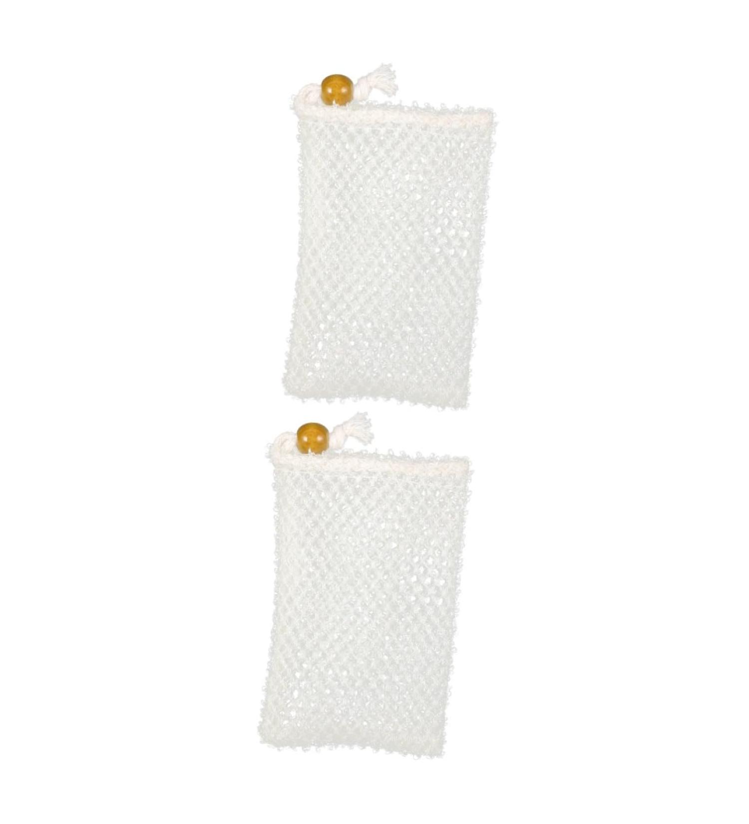 Mikinona 2 Pcs Soap Bag Exfoliating Soap Pouch Bathing Soap Travel Organizer Bags Body Sponges Soapdish Nylon - Buy Online on SooperMarket.com