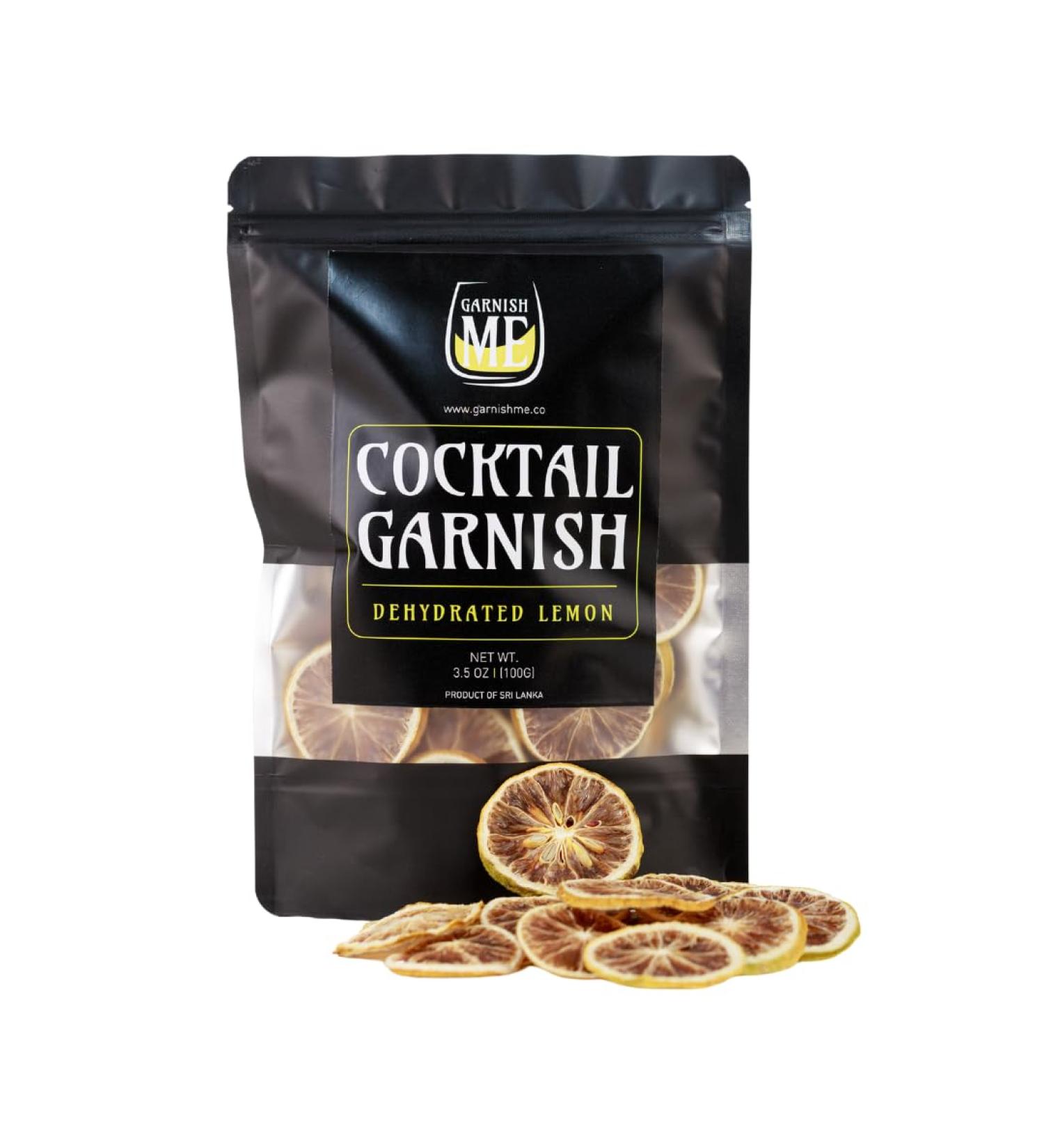 100g Dehydrated Lemon Slices | 70+ Dried Lemon slices for Cocktail Garnishes | Dried Fruit Cocktail Garnish | Dried Lemon wheels | Dried Citrus Slices for drink garnish | Dehydrated lemons (100g) - Buy Online on SooperMarket.com