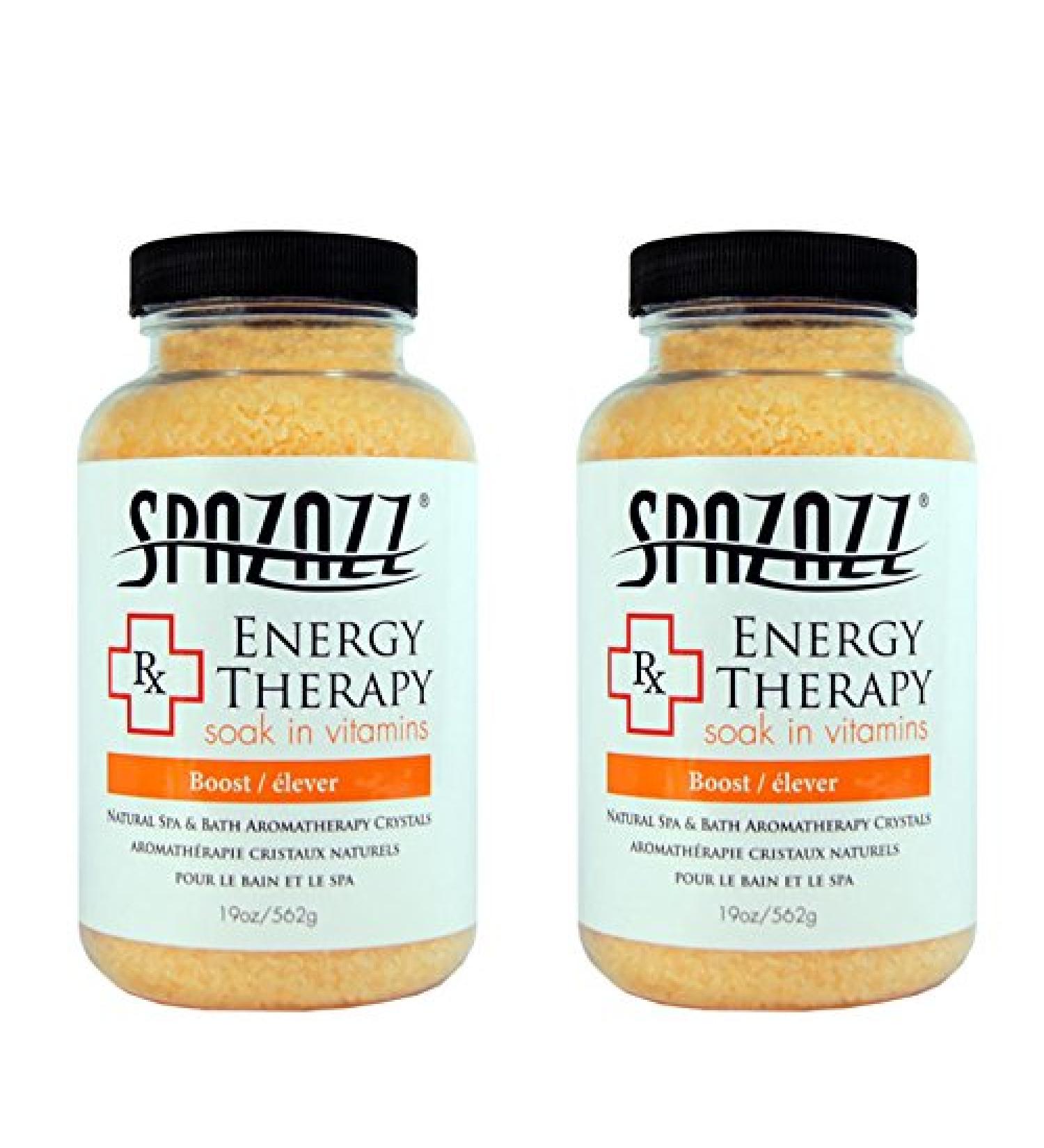Spazazz Aromatherapy Spa and Bath Crystals -Therapy (2 Pack) (Energy Therapy -2 Pack)