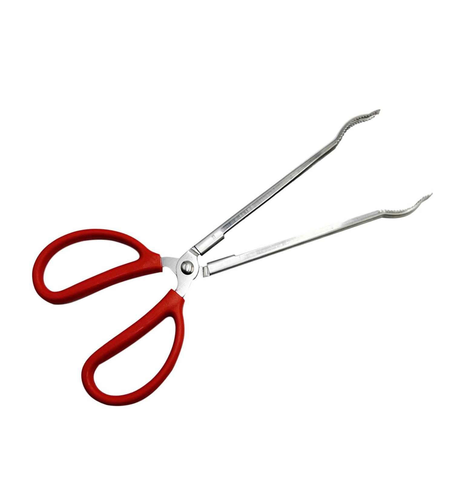 EvaGO 15 inch Black Aquarium Tweezers Stainless Steel Tweezer with Carbonation Protection Coating Against Rust Long Reptiles Feeding Tongs for Aquatic Plants Lizards Spider Snakes (15" Curved) - Buy Online on SooperMarket.com