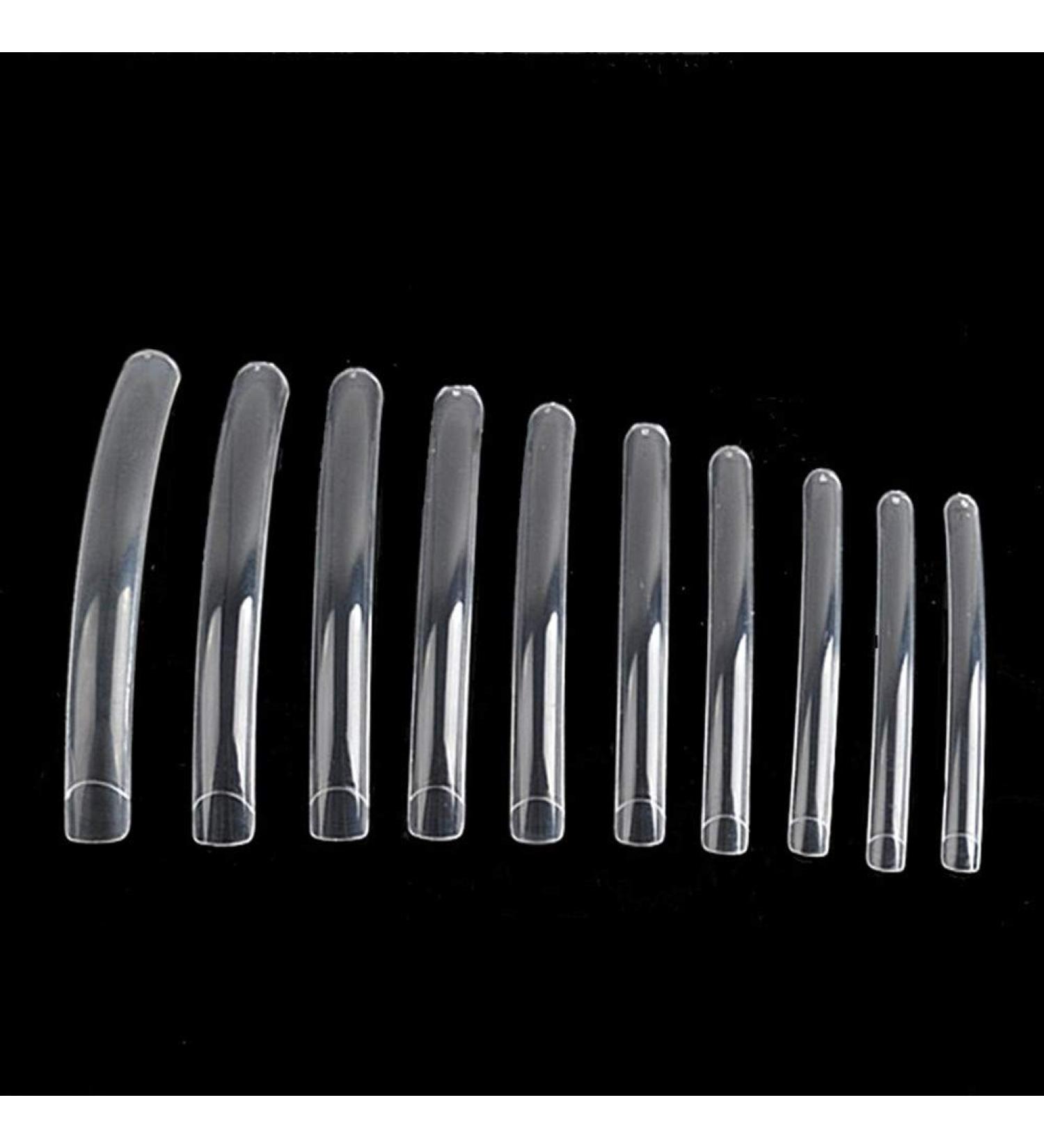 Yimart 100pcs Clear Extra Long Curve Nail Tips for French Acrylic UV Gel False Nails - Buy Online on SooperMarket.com
