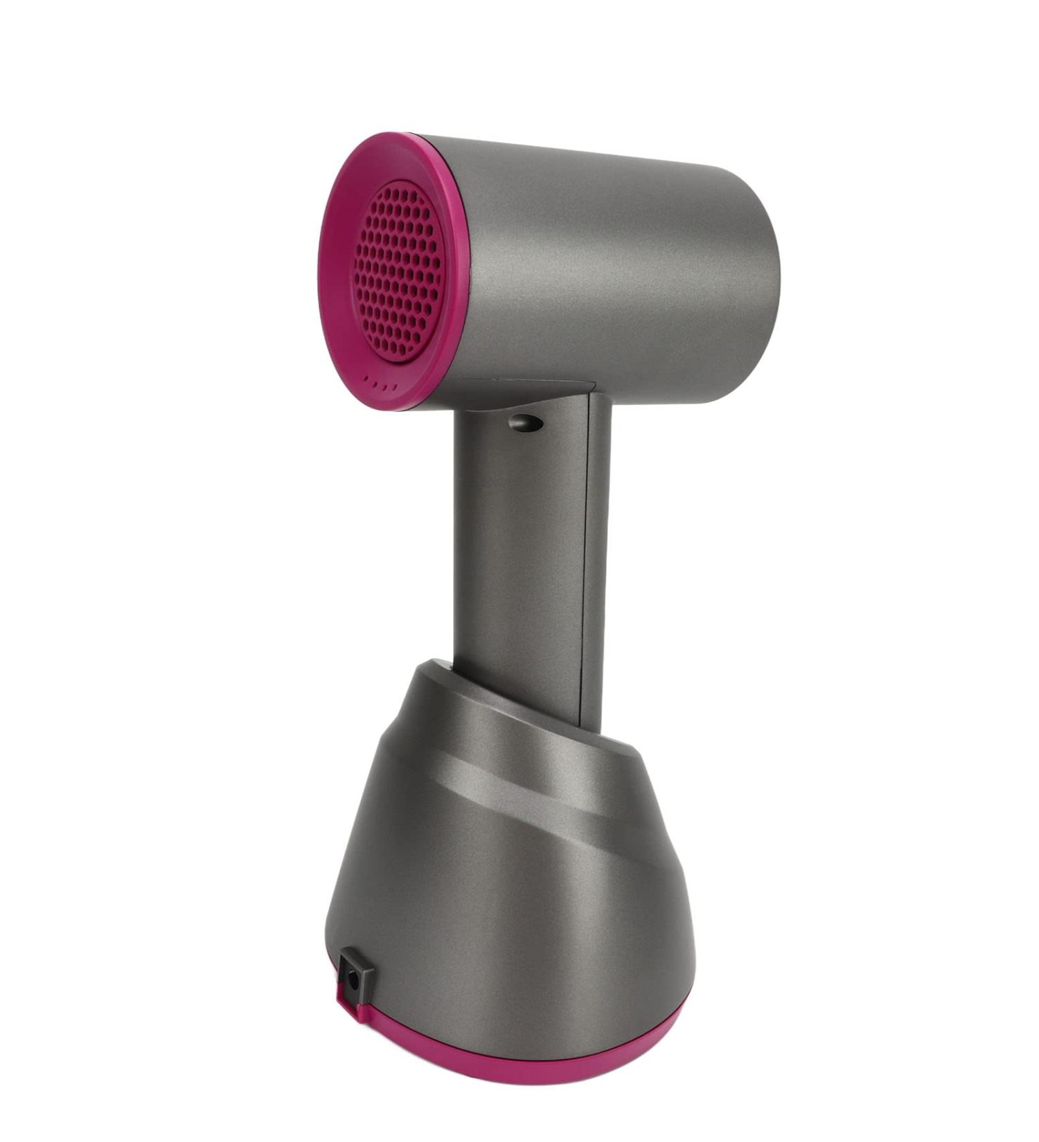 Cordless Hair Dryer Easy Clean Rechargeable 3 Airflow Blow Dryer Low Noise Gray with Fixed Base for RV US Plug - Buy Online on SooperMarket.com