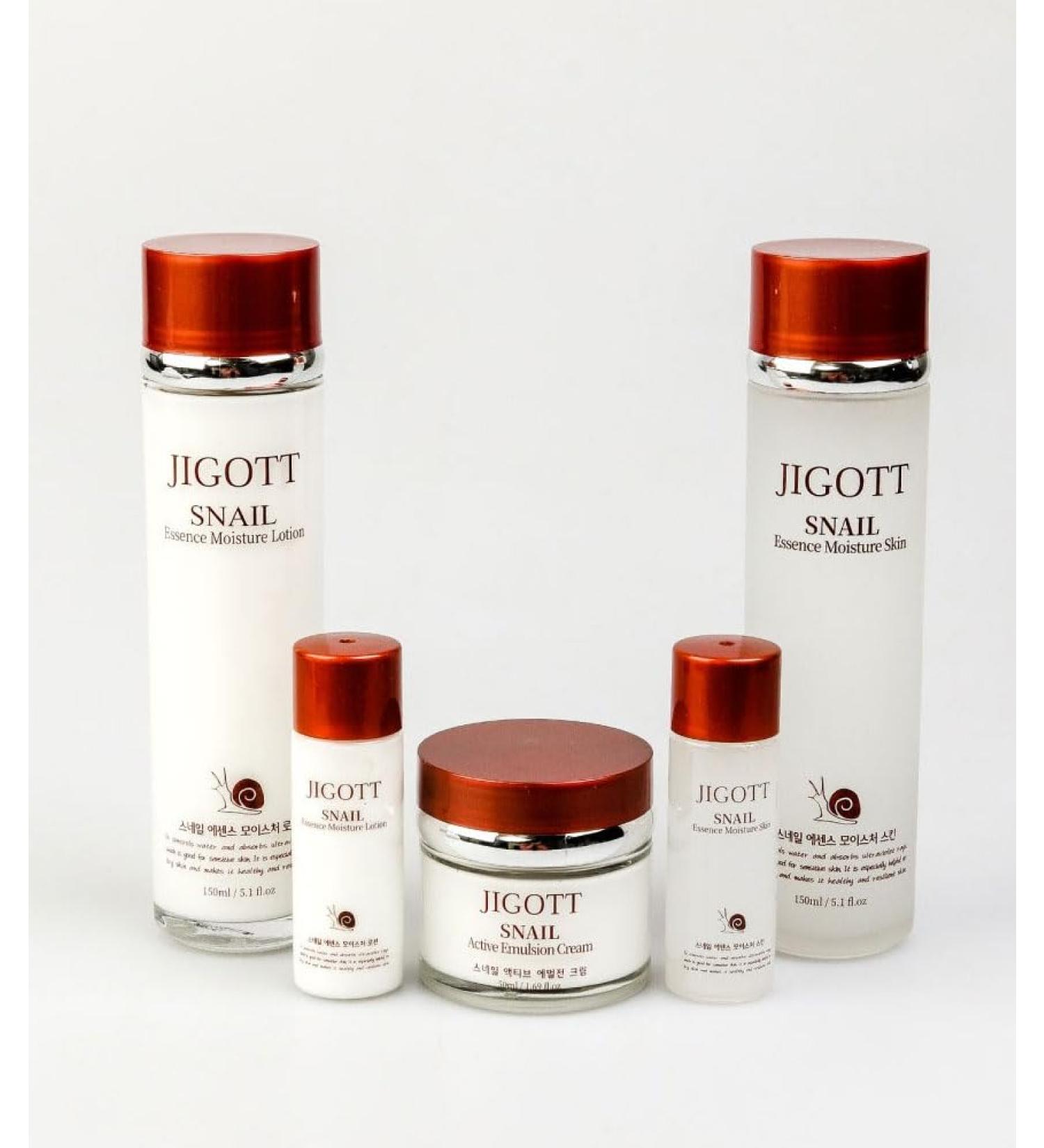 Snail Essence Moisture Skin Care Set - K Beauty Snail Cream Toner & Hydrating Moisturizer - Anti-Aging Formula for Radiant Skin - Buy Online on SooperMarket.com