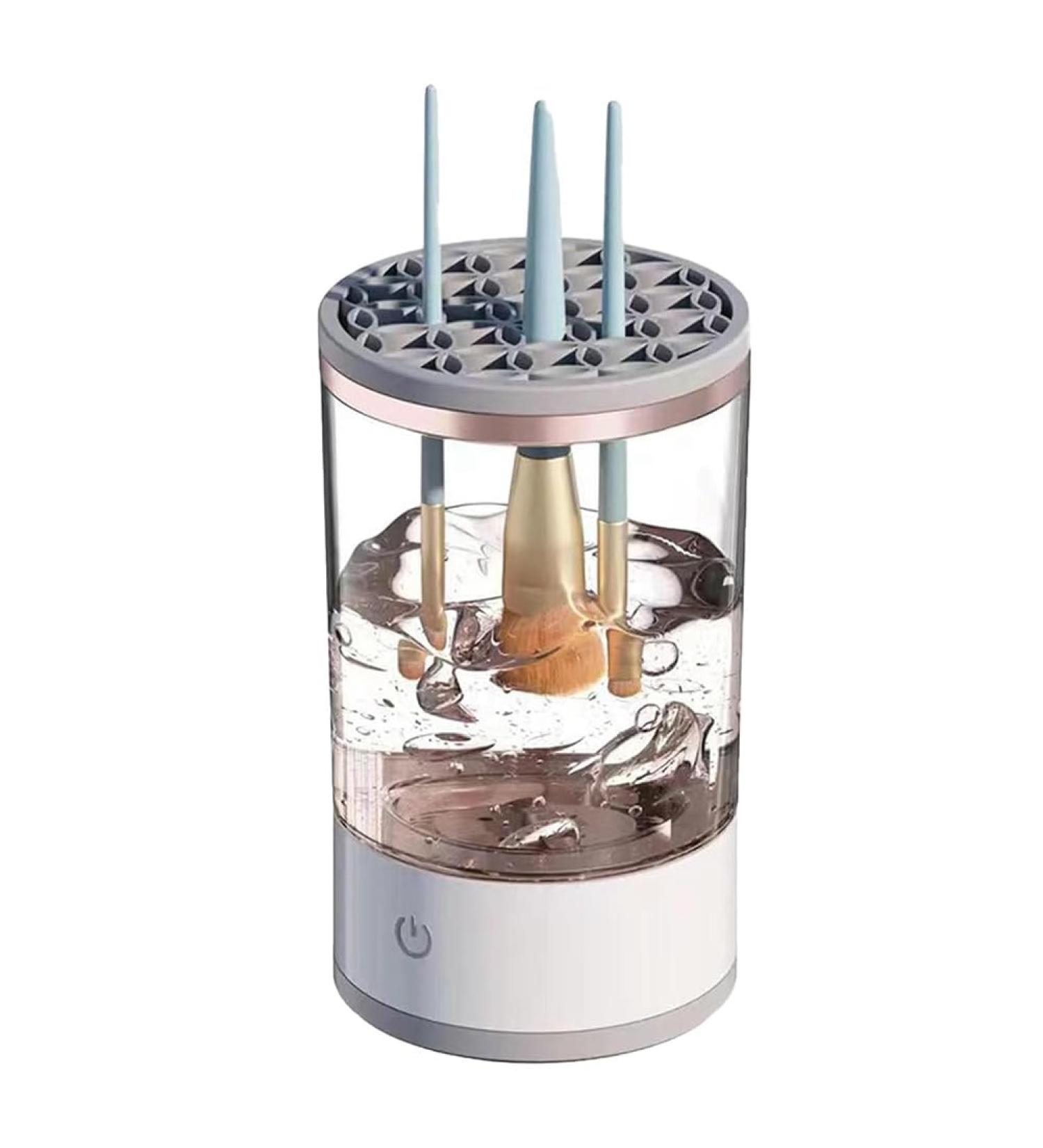 QUR White Makeup Brush Cleaner Electric Automatic Spinning Makeup Brush Cleaner Fit for All Makeup Brush - Buy Online on SooperMarket.com
