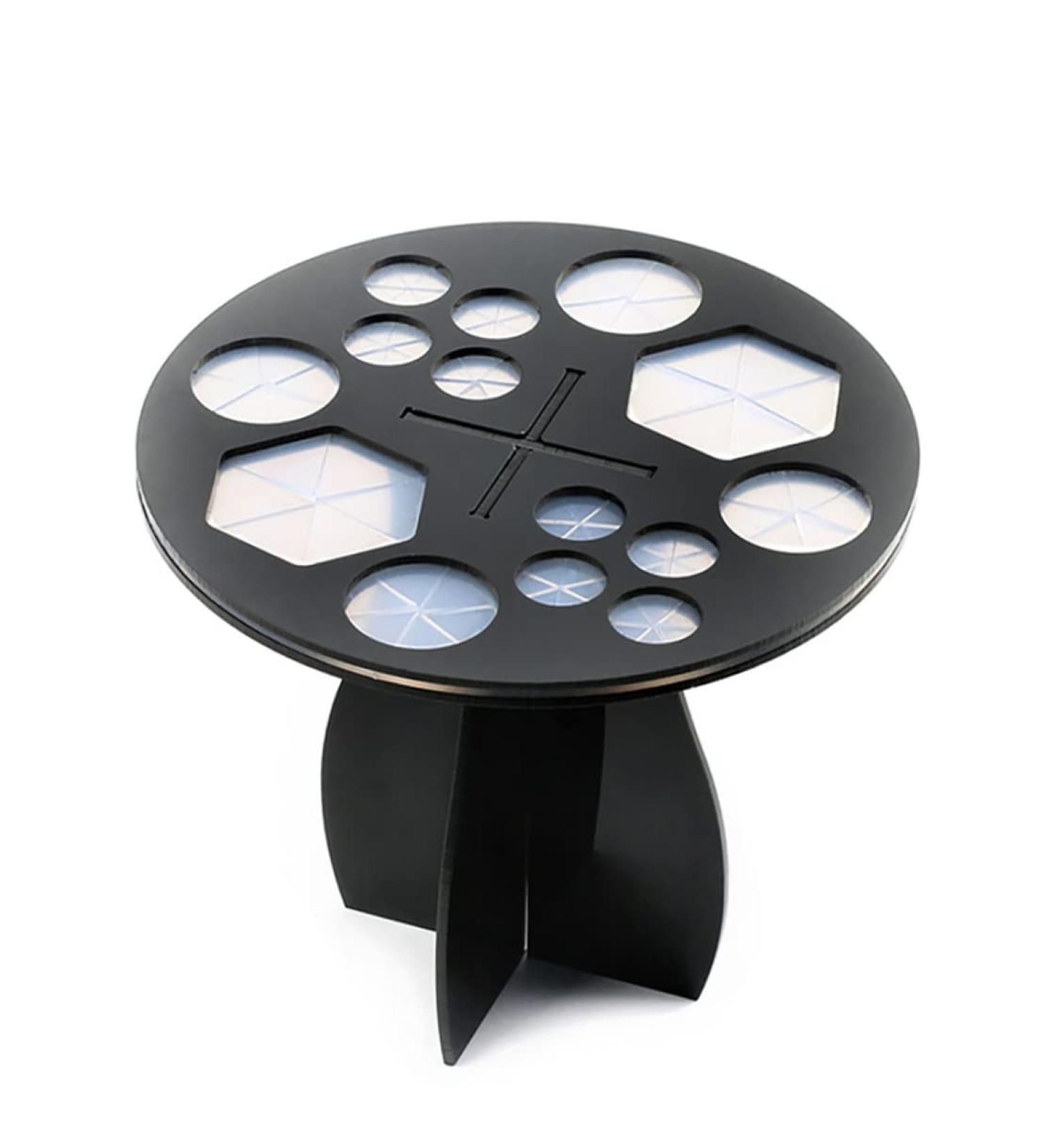 14-Hole Makeup Brush Holder Tree - Acrylic Base Organizer Stand for Air Drying - Black Makeup Brush Storage - Buy Online on SooperMarket.com