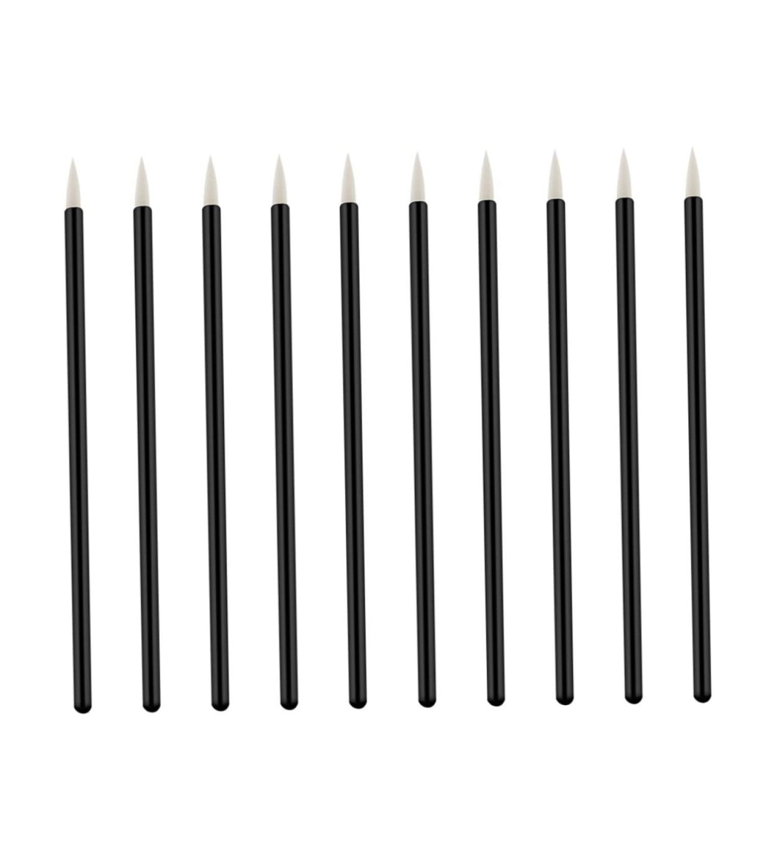 Baluue 100pcs Cosmetics Brush Liquid Makeup Eyeliner Applicator Tool Eye Makeup Eyeliner Liquid Brush White 10X0.5X0.5cm White - Buy Online on SooperMarket.com