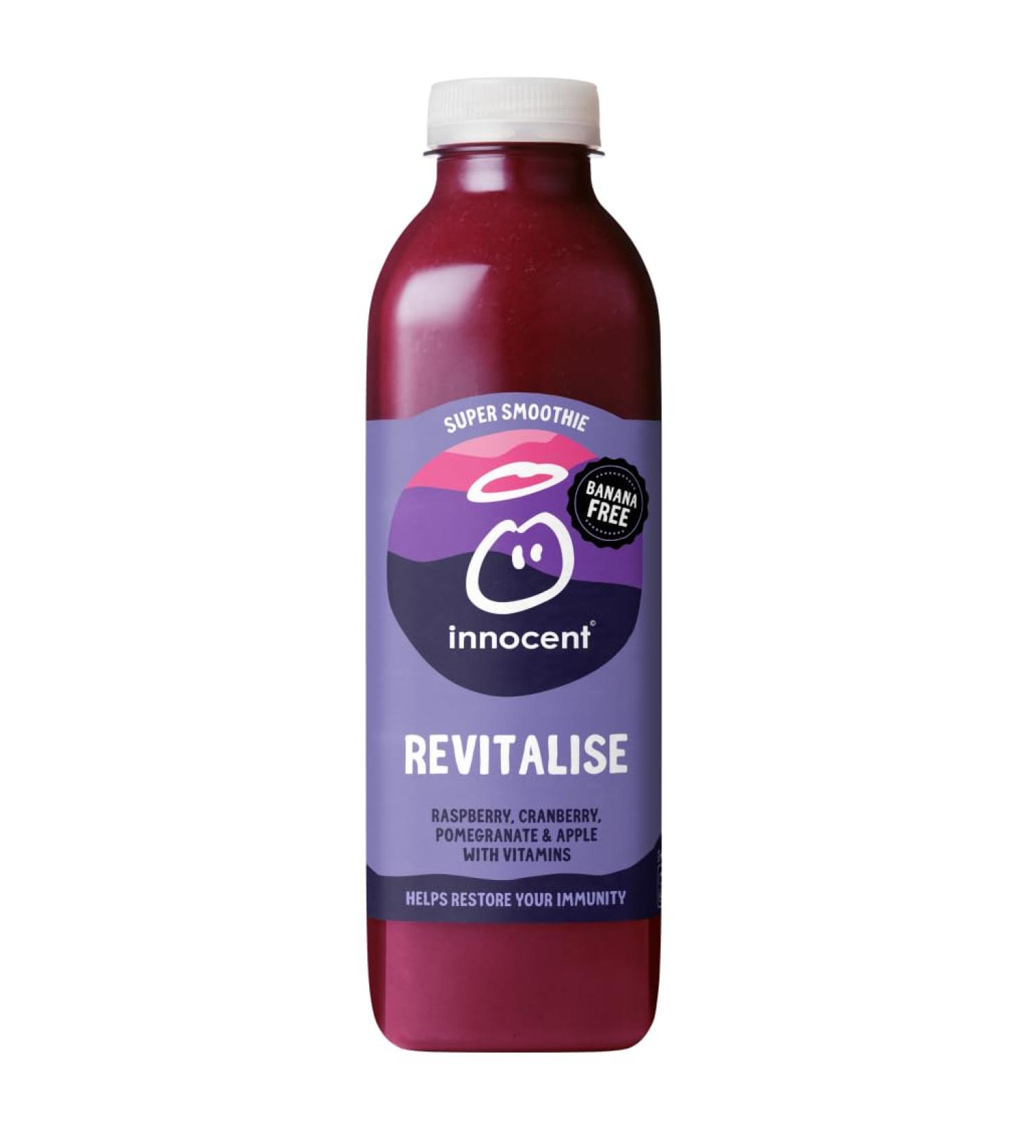 innocent Super Smoothie Revitalise Raspberry Cranberry Pomegranate & Apple with Vitamins 750ml