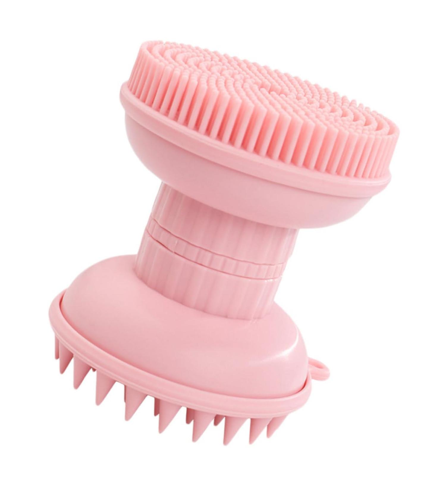 Angoily 1pc Three-in-one Bath Scalp Silica Gel Pink Washbasin - Buy Online on SooperMarket.com