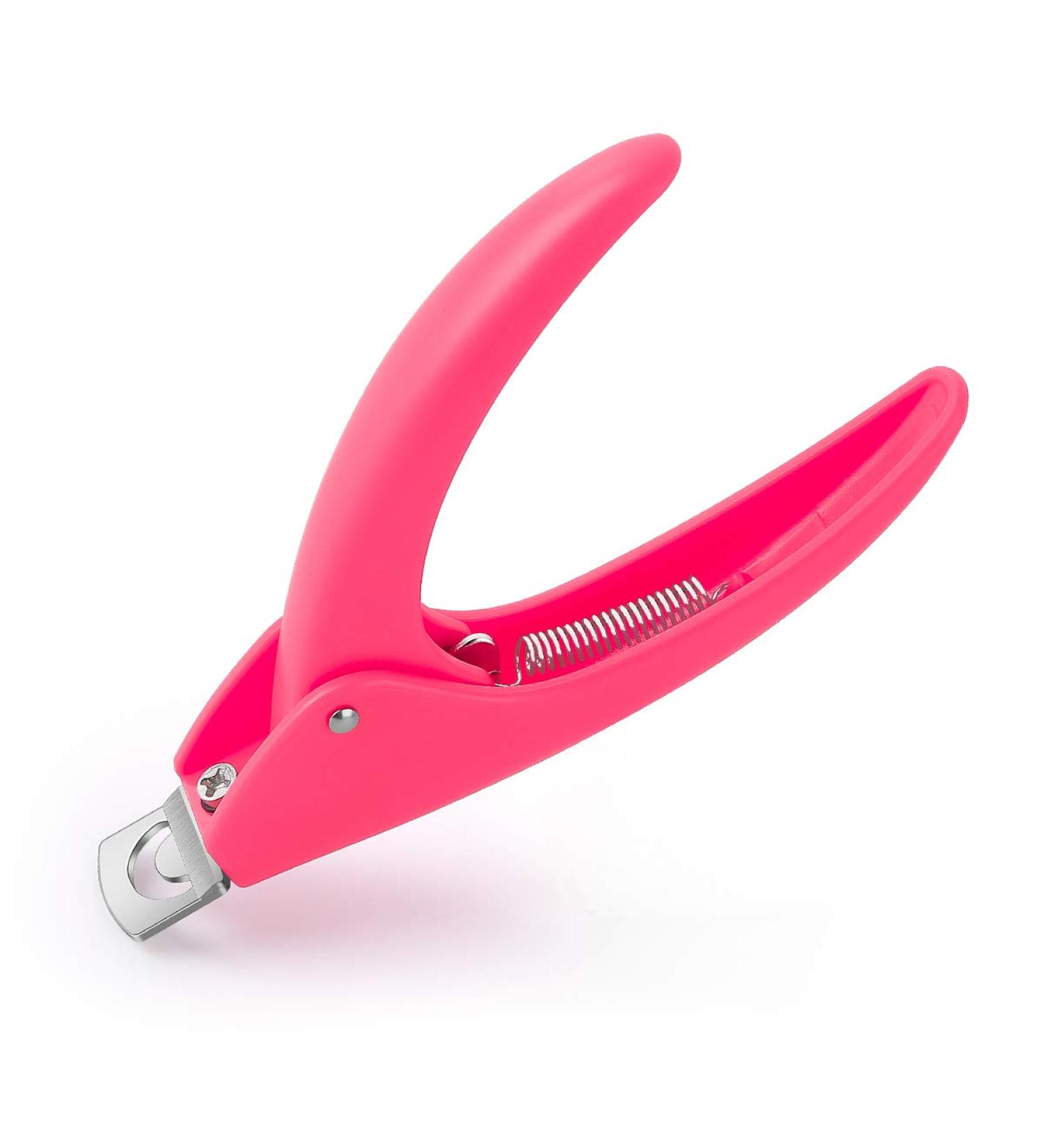 Dr.nail Acrylic Nail Clipper - Professional False Nails Cutter and Trimmer - Pink - Buy Online on SooperMarket.com