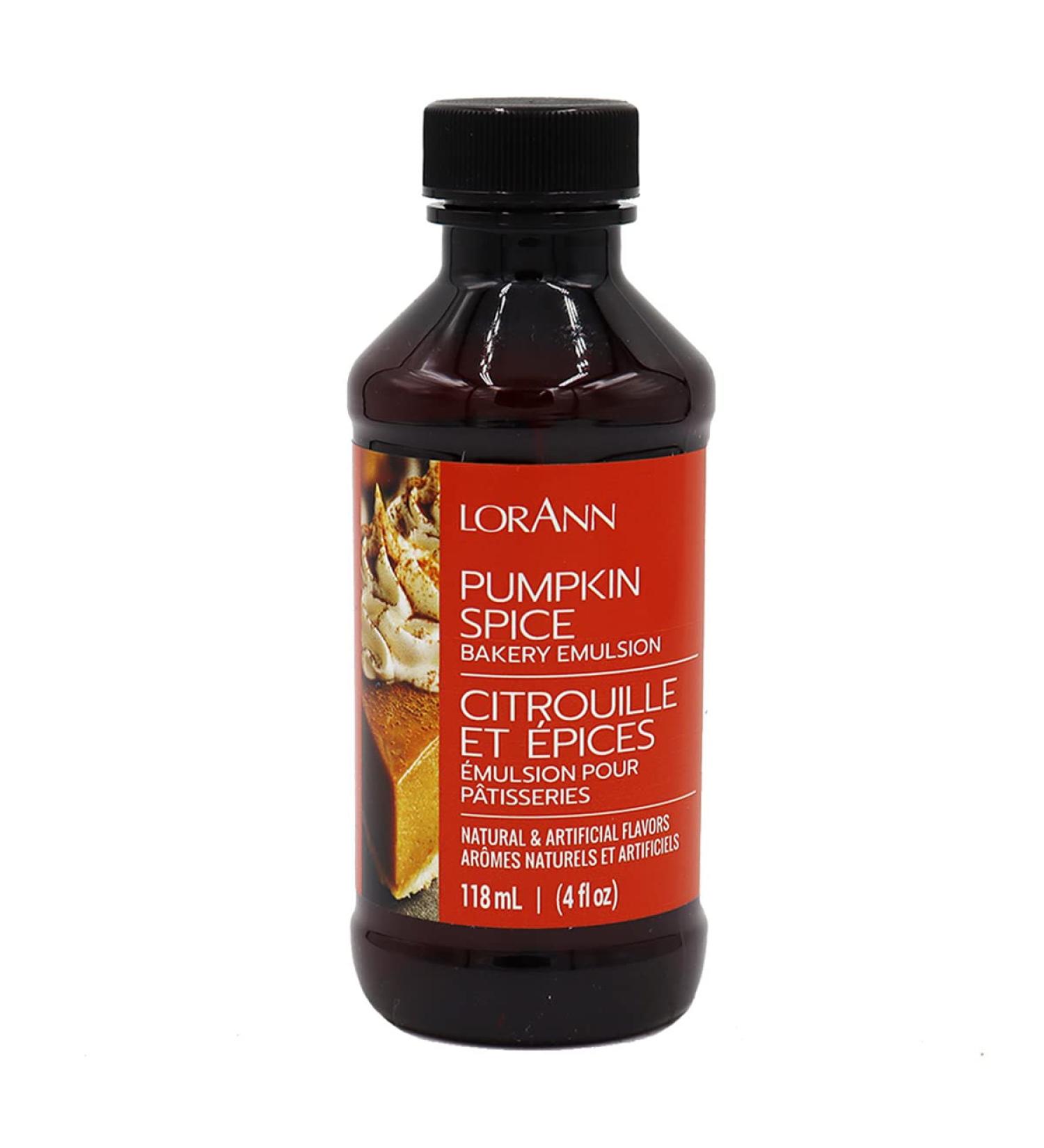 Buy LorAnn Pumpkin Spice Bakery Emulsion - 4 oz Bottle | Premium Quality - Buy Online on SooperMarket.com
