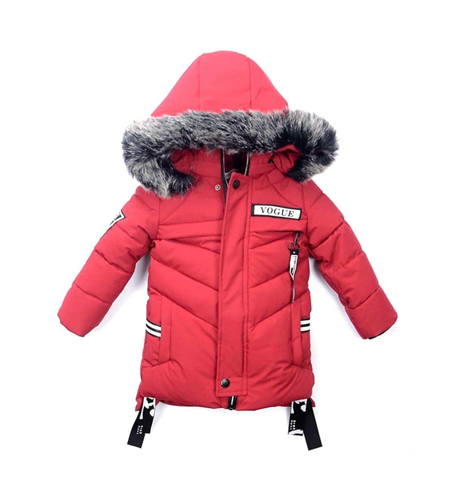 Odziezet Baby Boy Down Coat - Kids Hooded Puffer Jacket, Red, 4-5 Years - Buy Online on SooperMarket.com